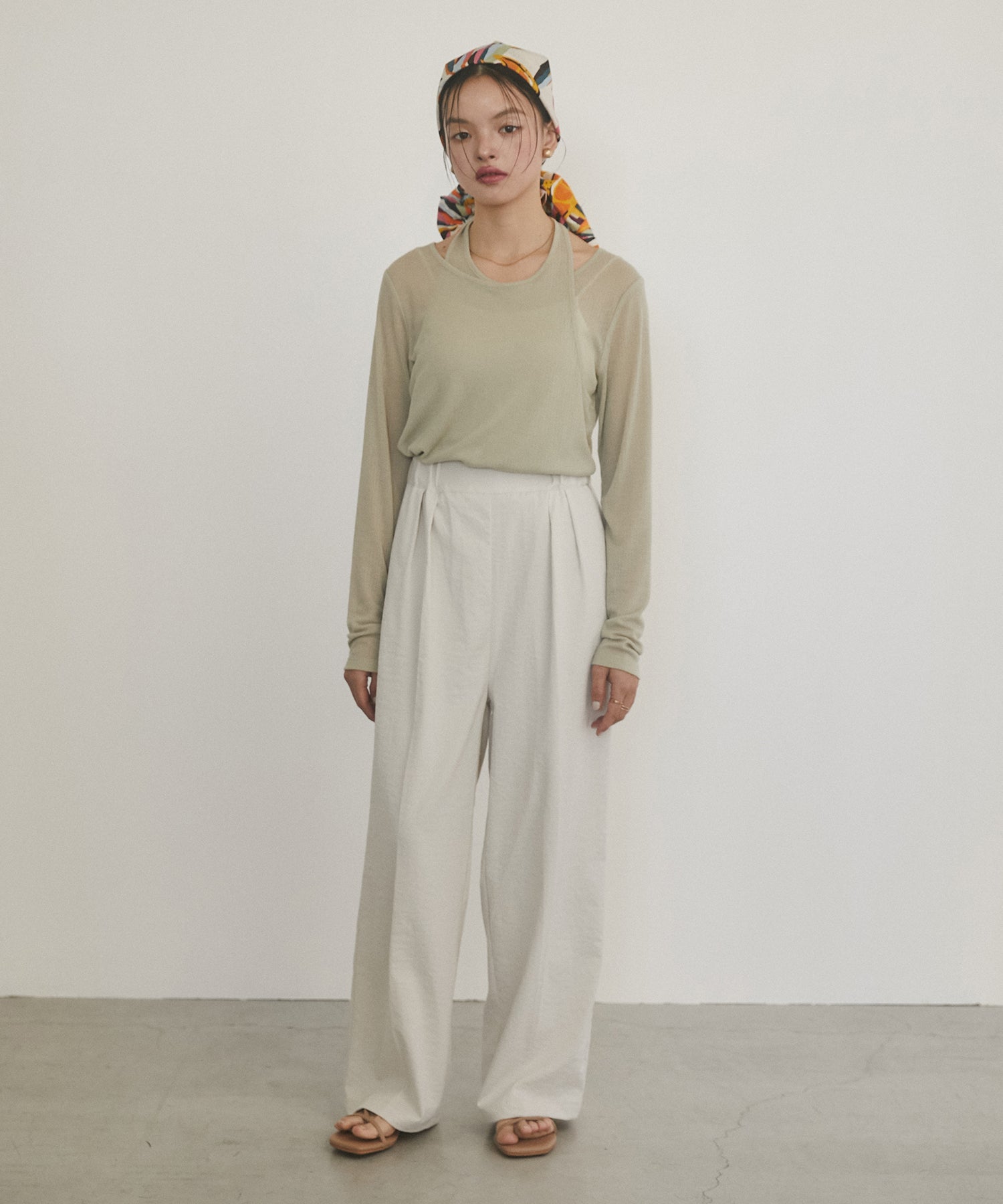 [LIMITED] RANDOM RIB LAYERED SHEER TOPS