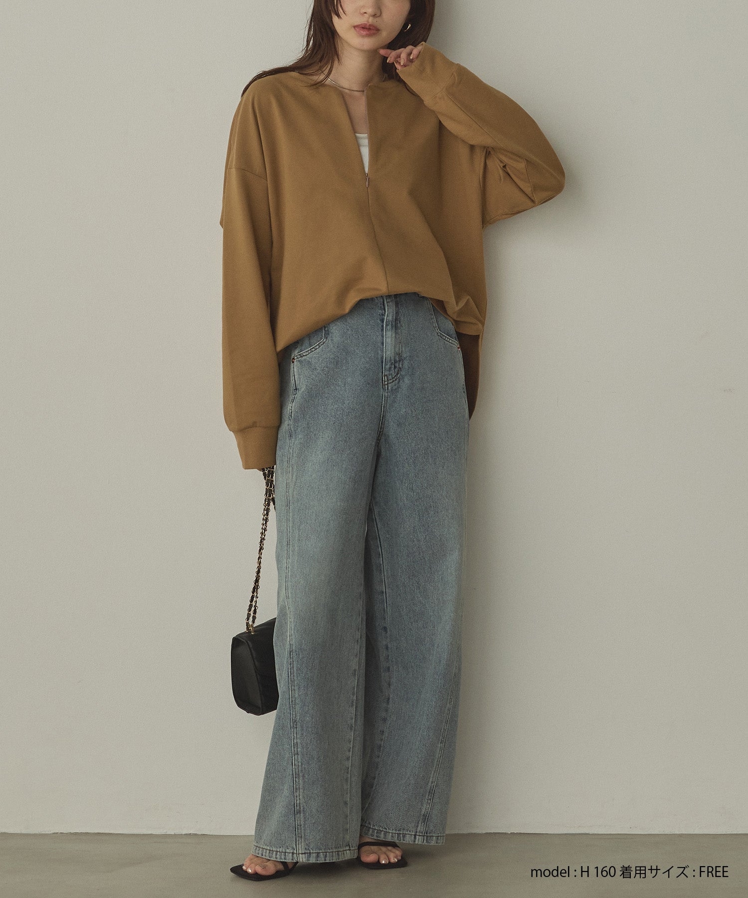 【WEB限定/別注】2WAY ハーフジップスウェット
