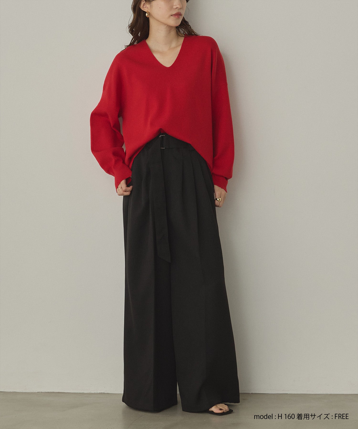 やだもぅ 静電気防止】やわもちヤーン ドロップショルダーニット