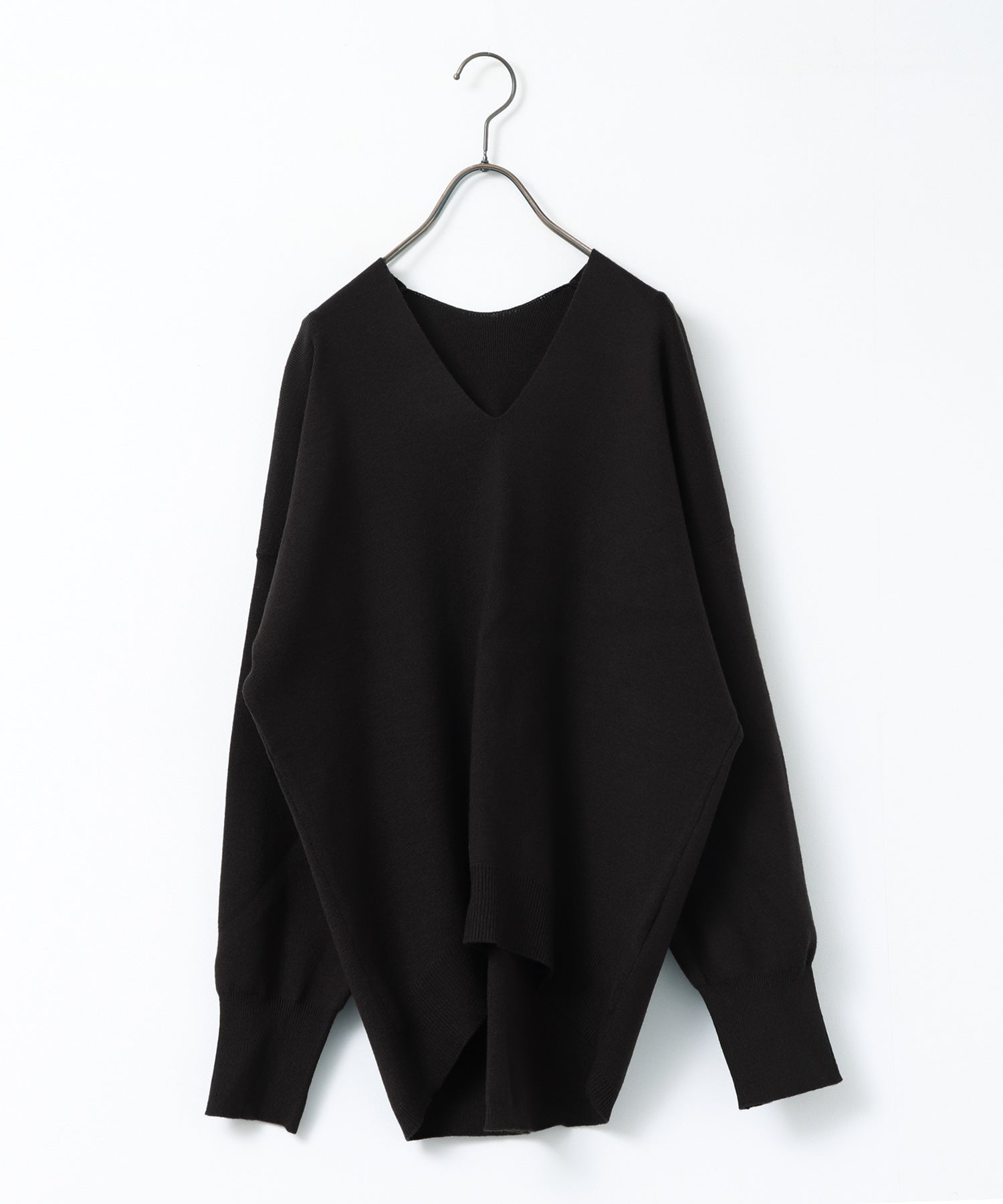 やだもぅ 静電気防止】やわもちヤーン ドロップショルダーニット