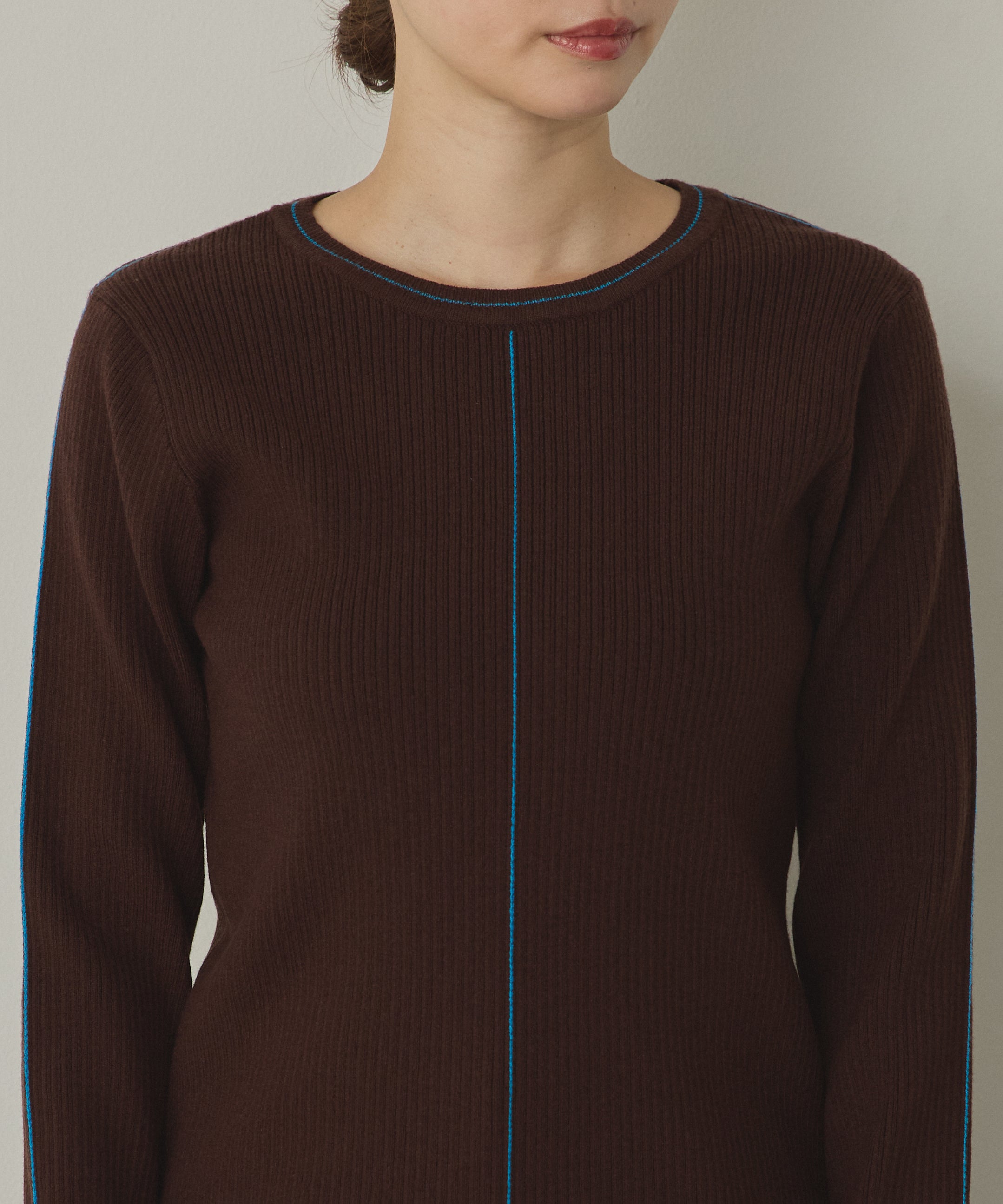 【静電気防止】やわもちヤーン ランダムリブニット