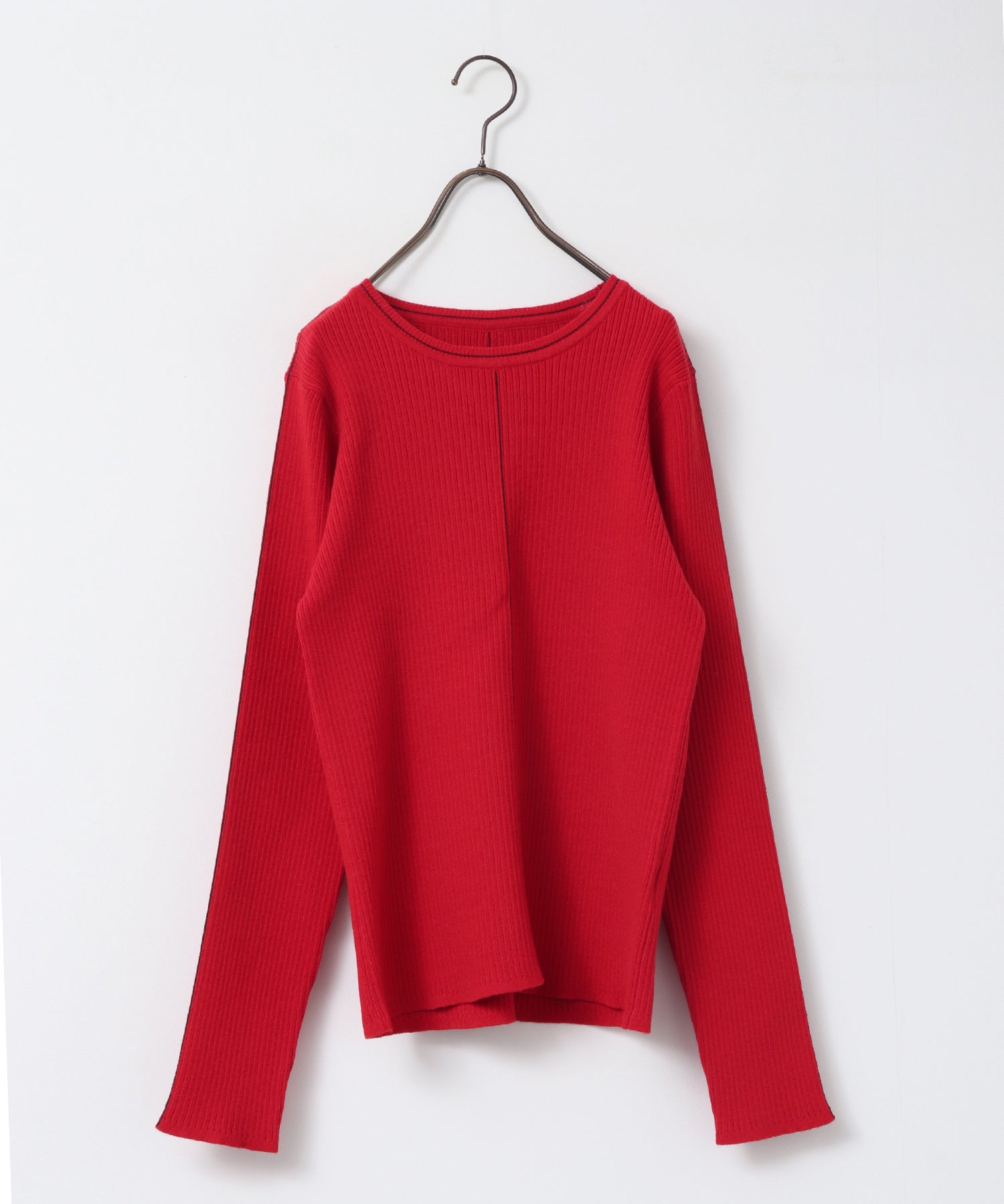 【静電気防止】やわもちヤーン ランダムリブニット