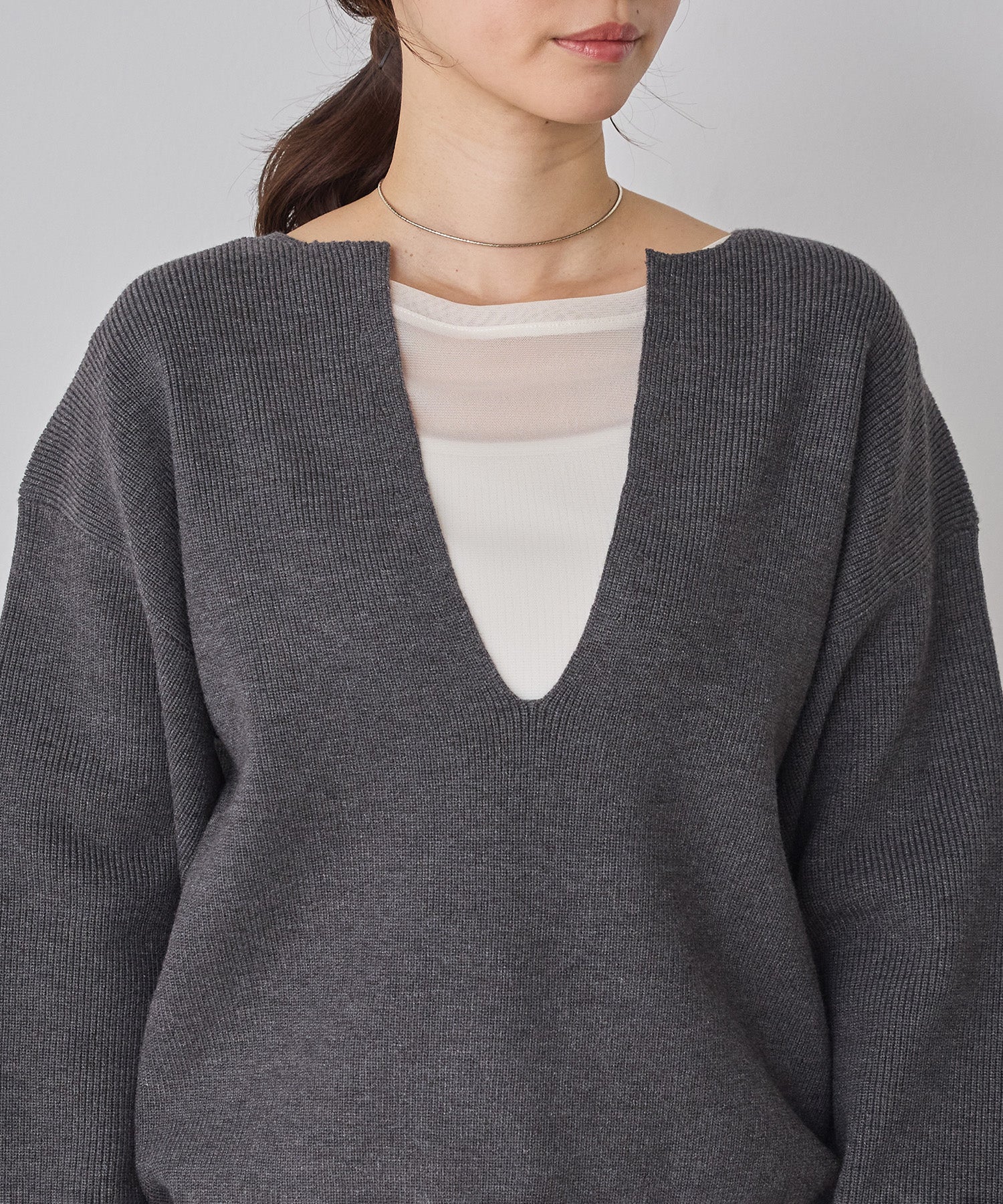 m*i様 CADUNE アクア深Vニット アクア深Vニット | ニット | CADUNE