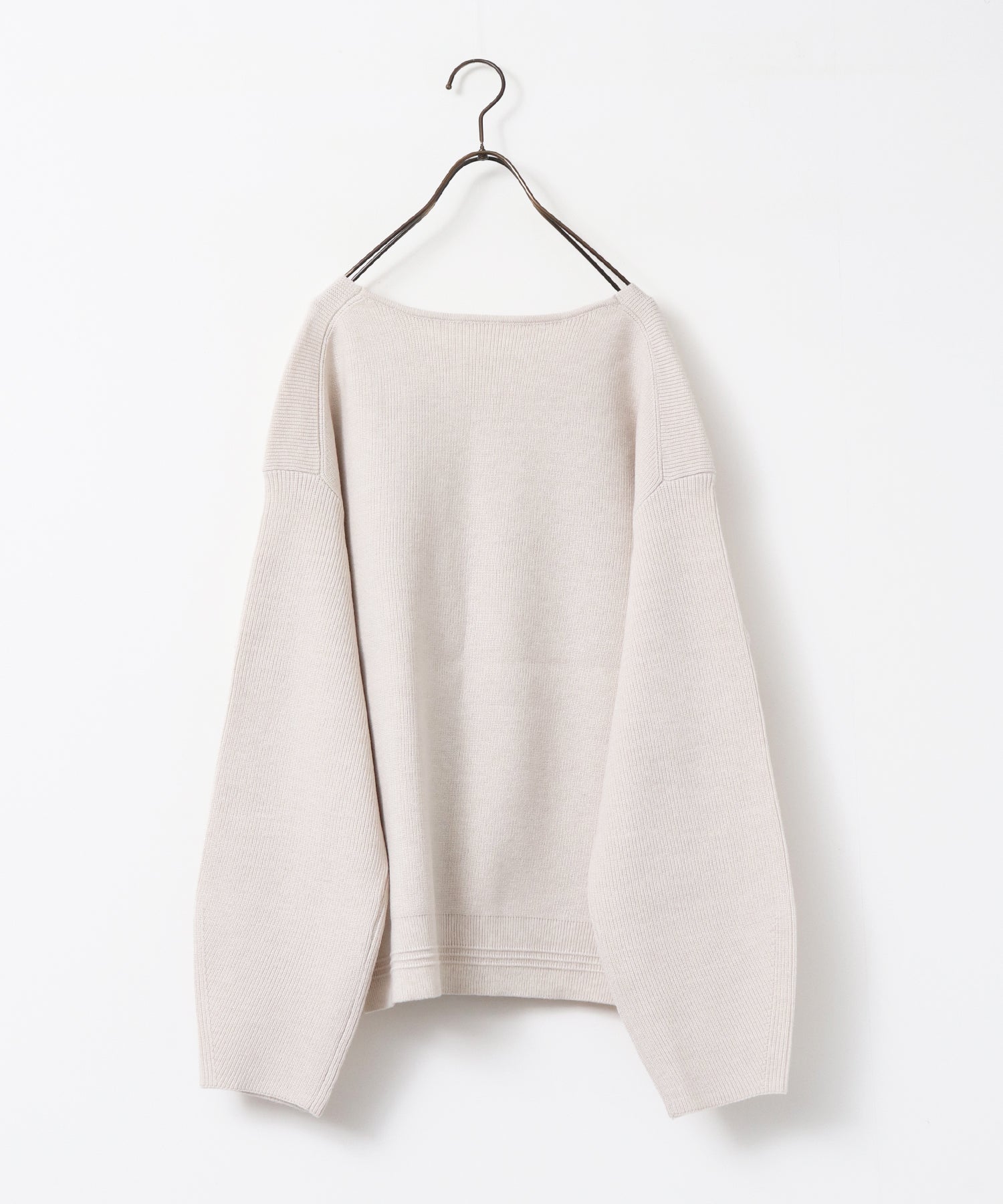 静電気防止】やわもちヤーン 深Vデザインニット