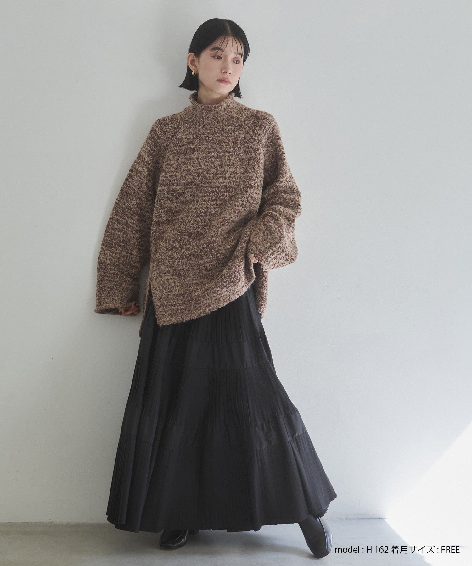 ブークレミックス ハイネックニット