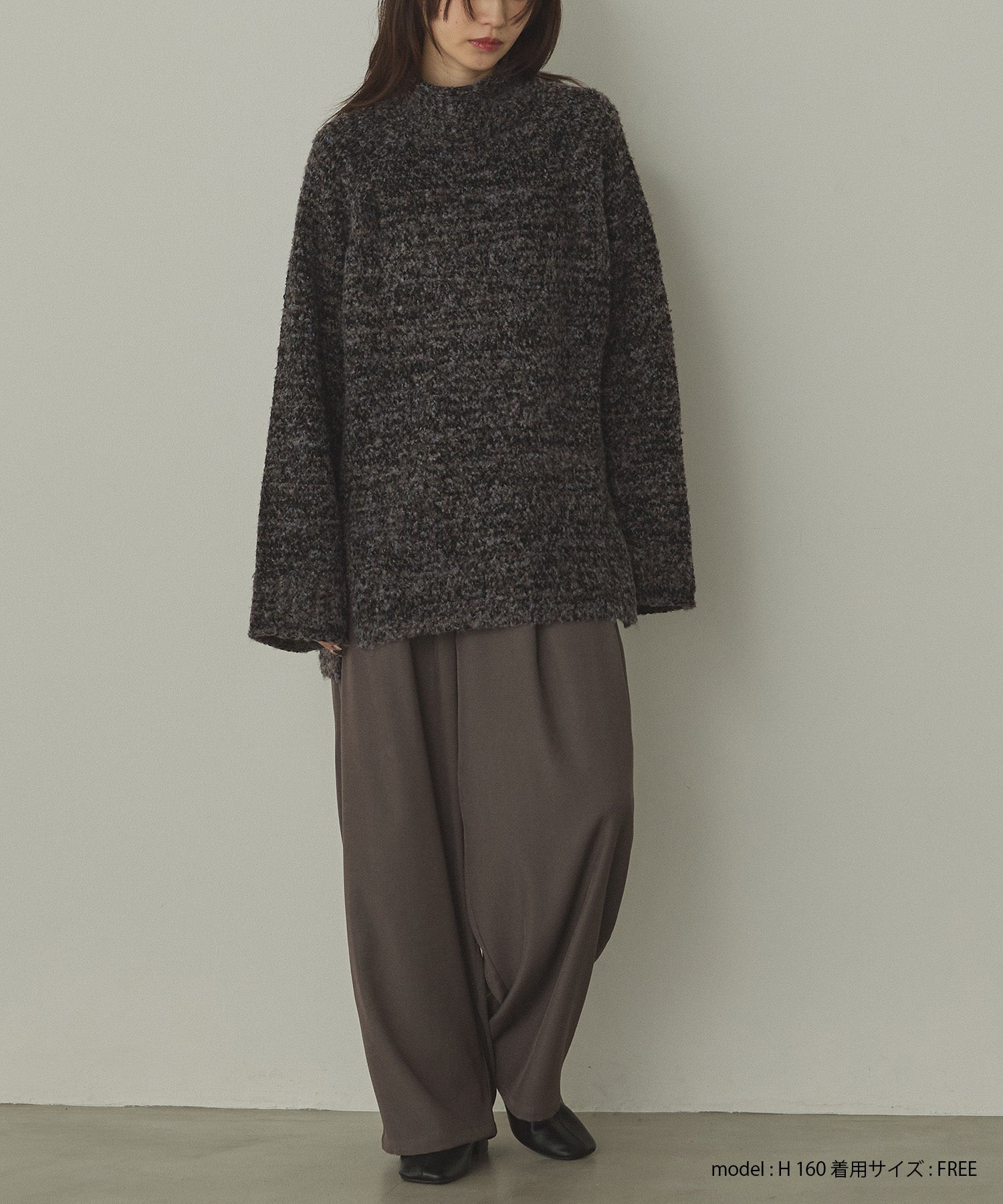 ブークレミックス ハイネックニット