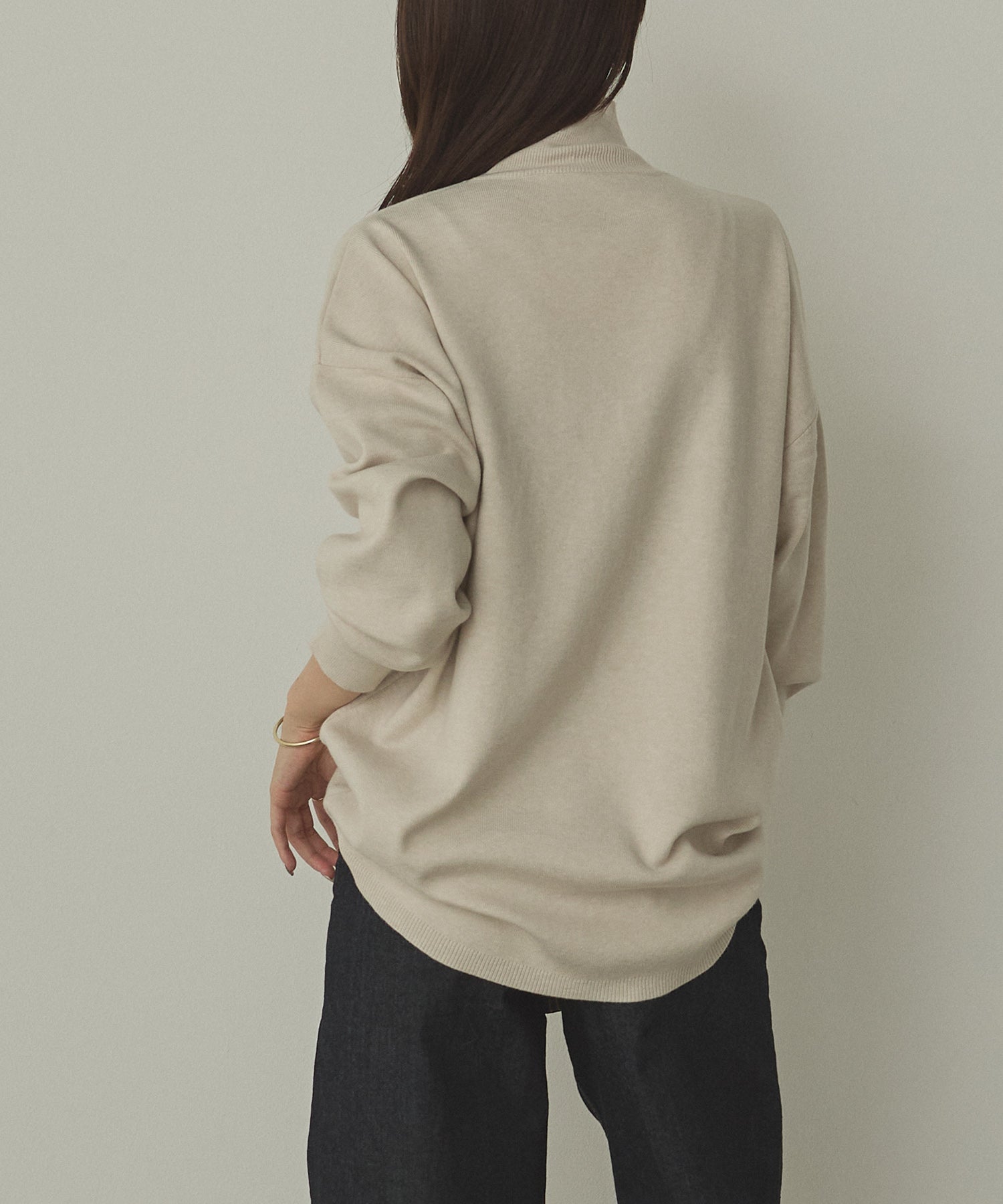 【静電気防止】やわもちヤーン タートルドルマンニット