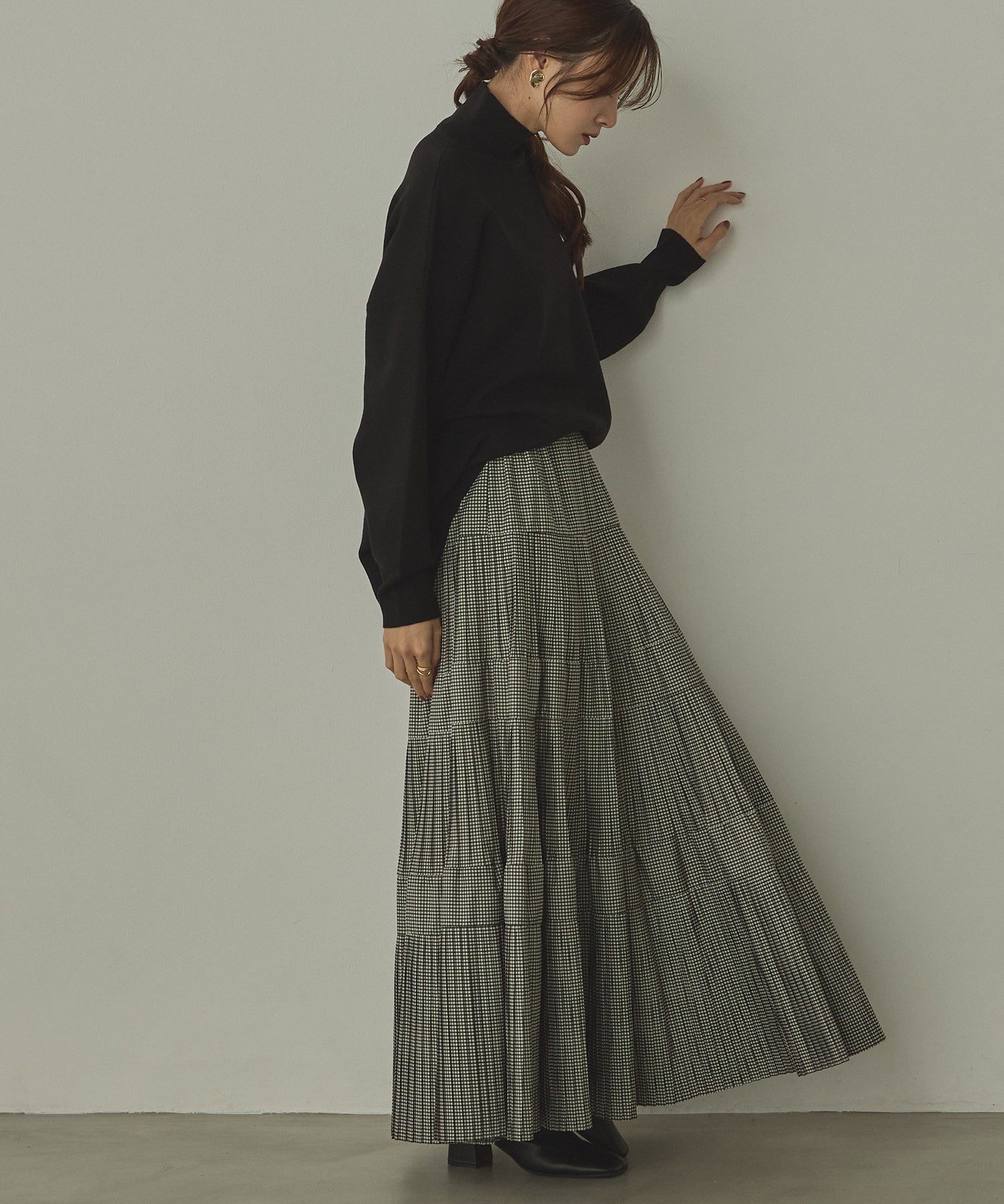 ANTI-STATIC] YAWAMOCHI YARN TURTLE DOLMAN KNIT