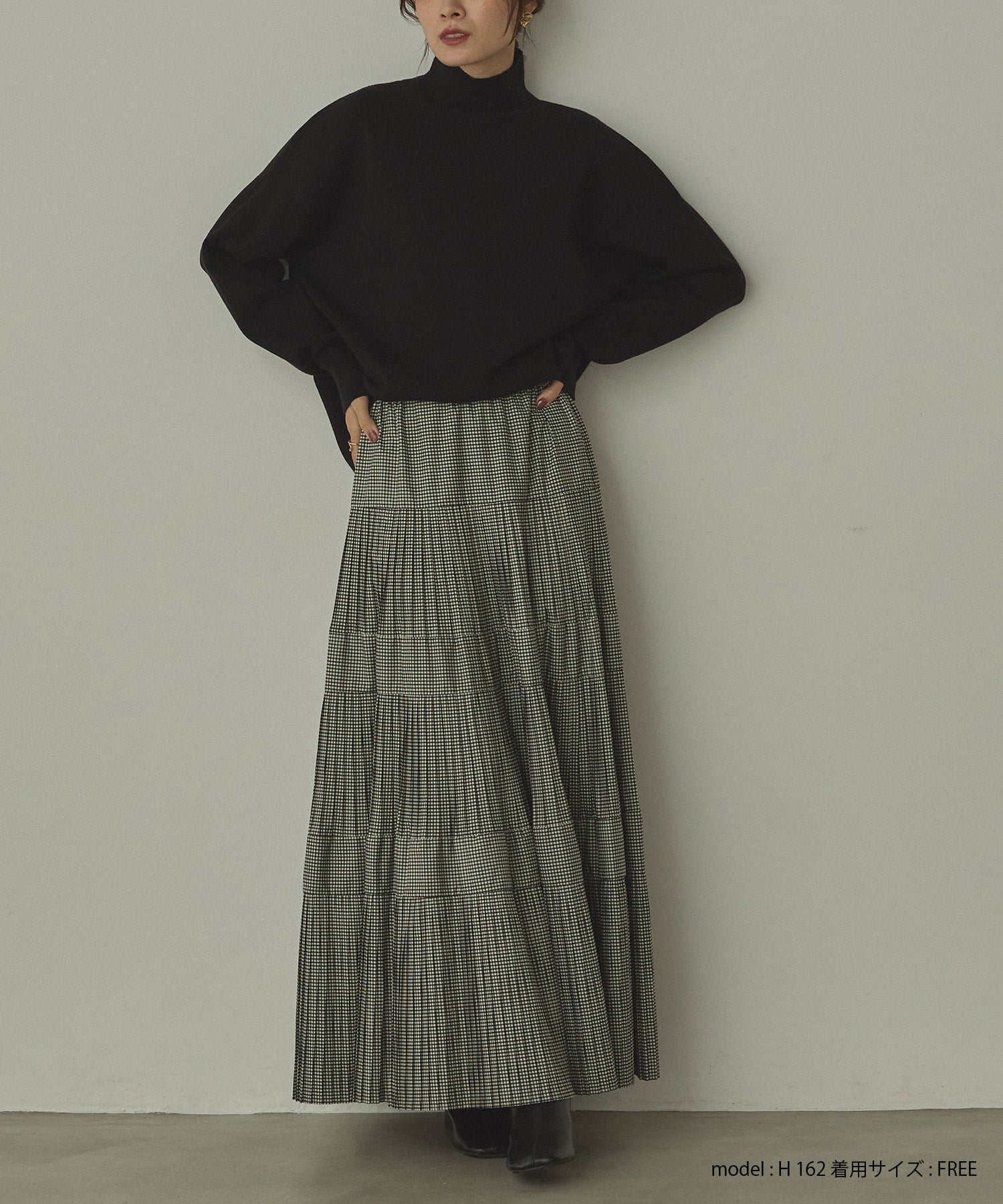 【静電気防止】やわもちヤーン タートルドルマンニット