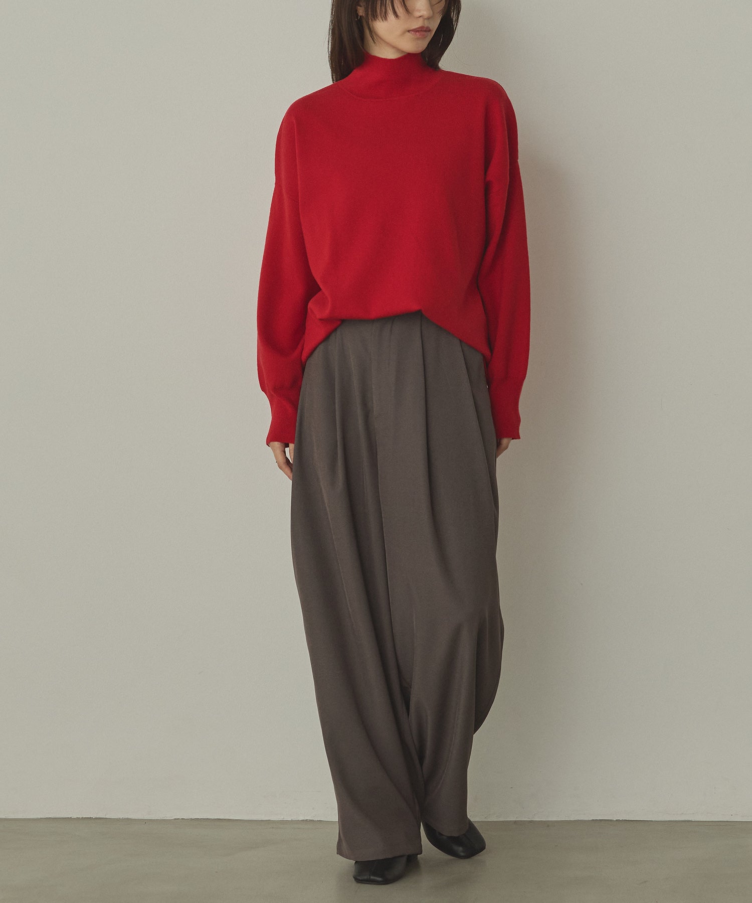 ANTI-STATIC] YAWAMOCHI YARN TURTLE DOLMAN KNIT