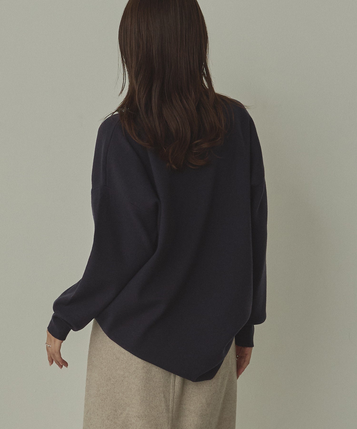 【静電気防止】やわもちヤーン タートルドルマンニット