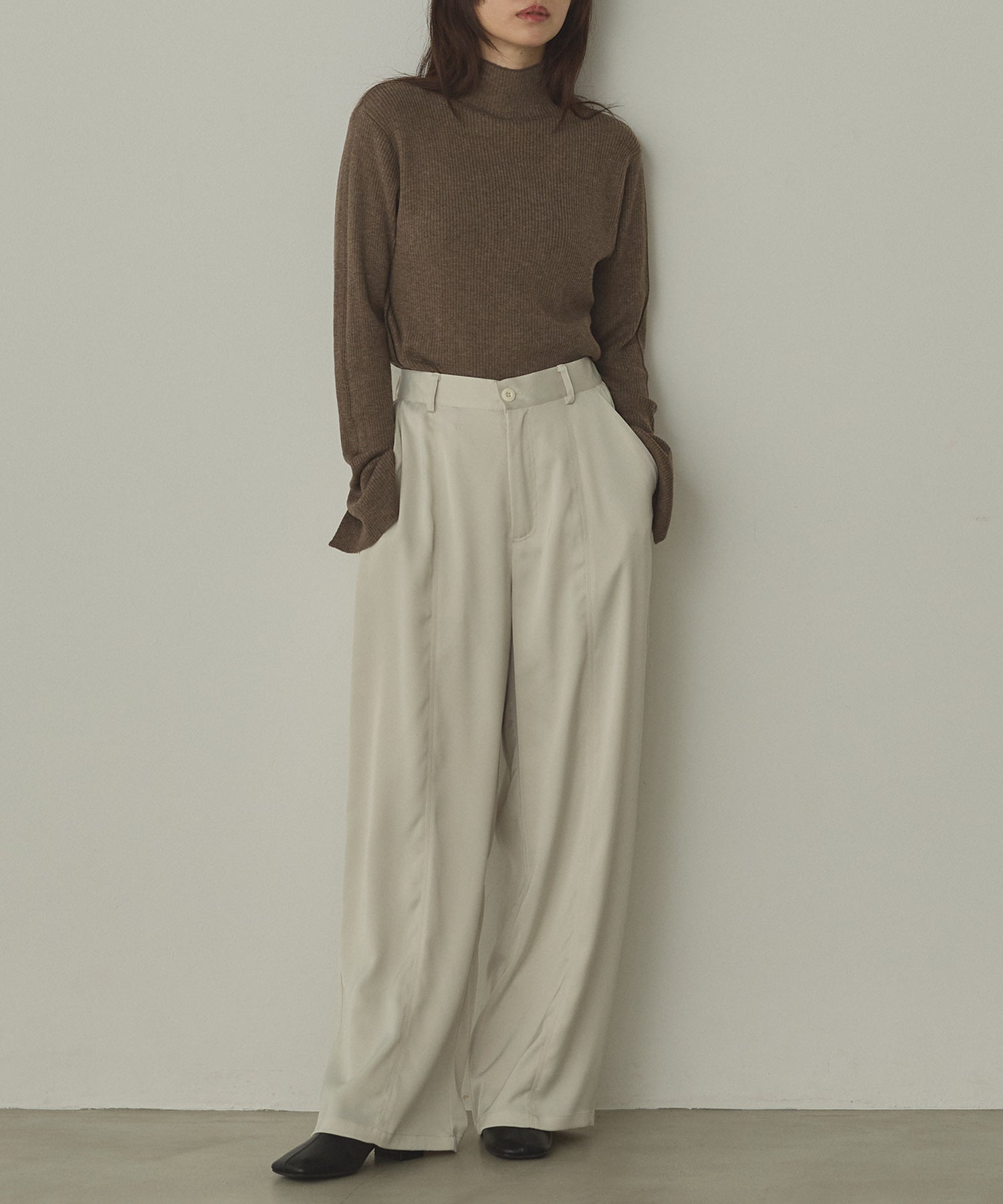 BICOLOR TURTLE RIB KNIT