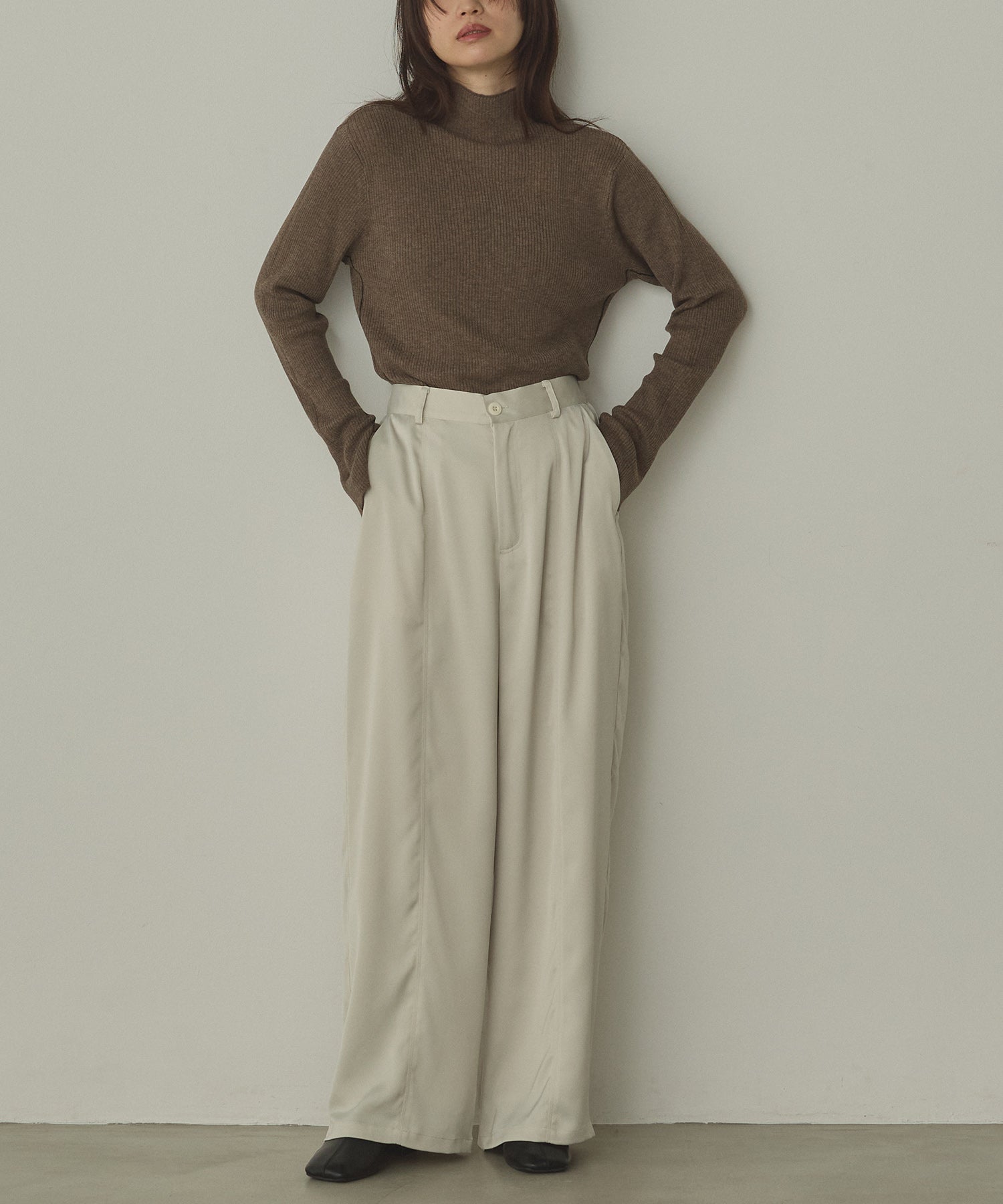 BICOLOR TURTLE RIB KNIT