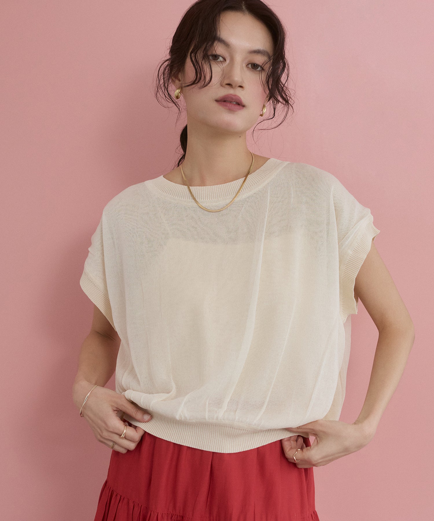 REVERSIBLE COLOR-BLOCK KNIT