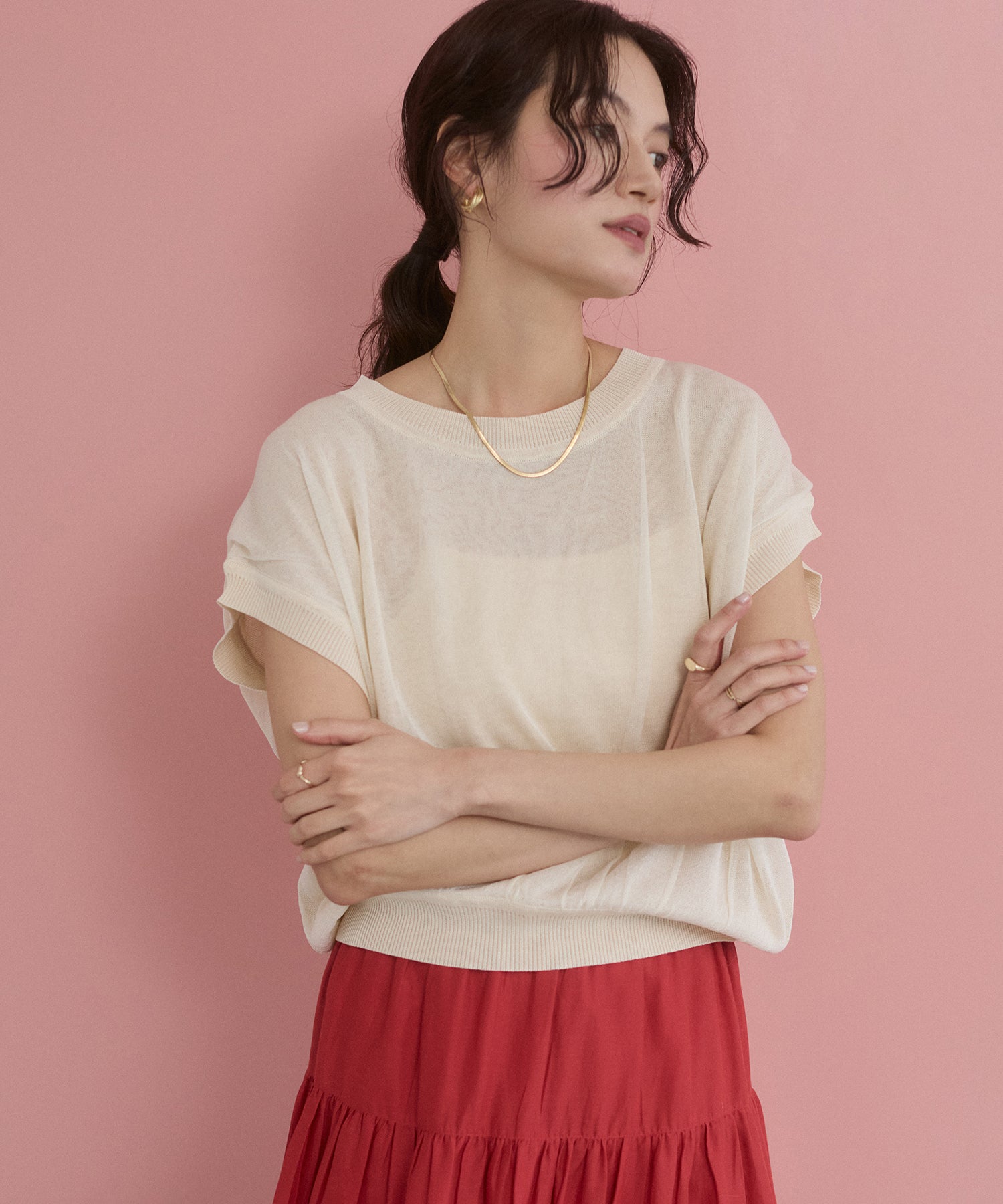 REVERSIBLE COLOR-BLOCK KNIT