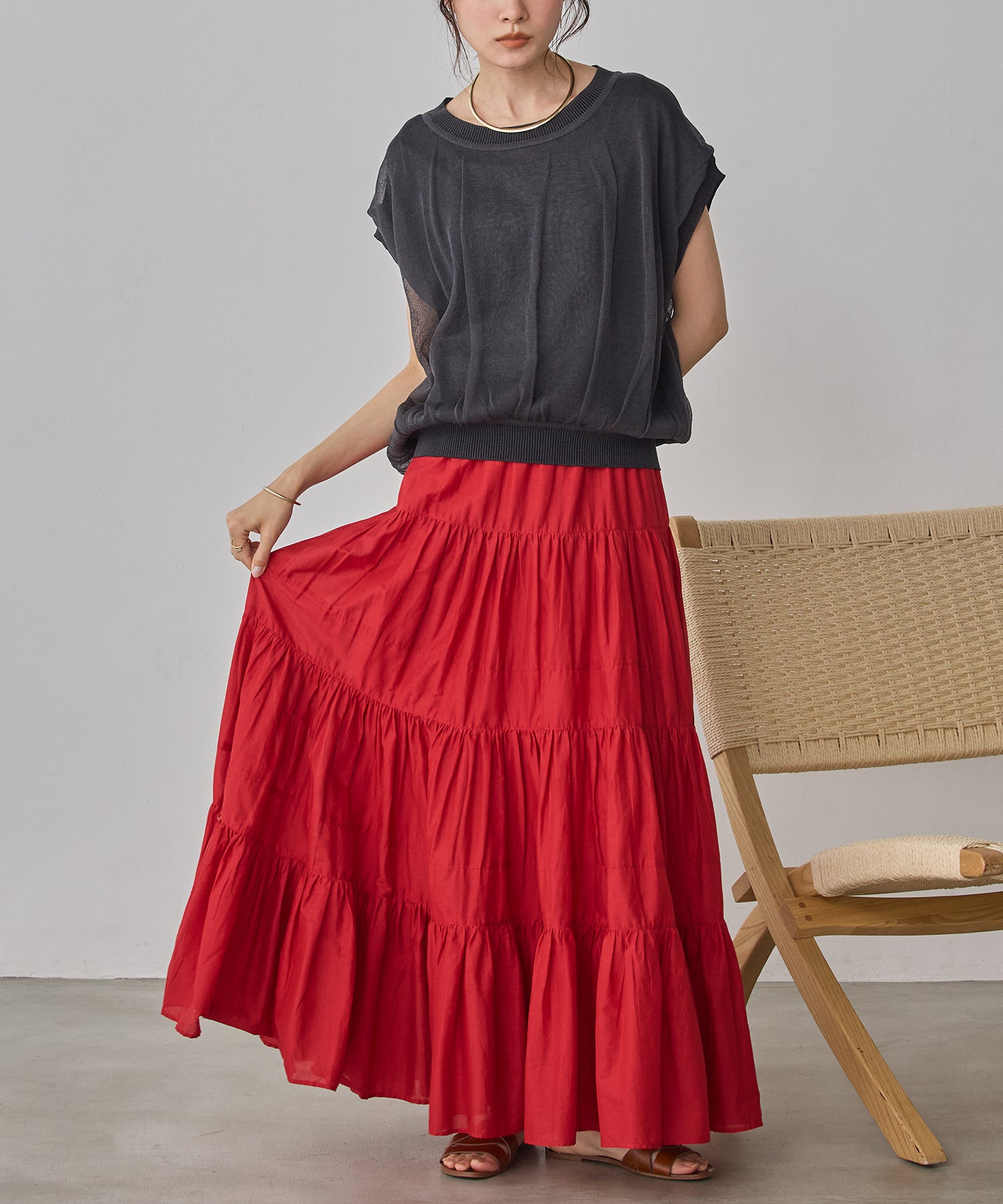 REVERSIBLE COLOR-BLOCK KNIT