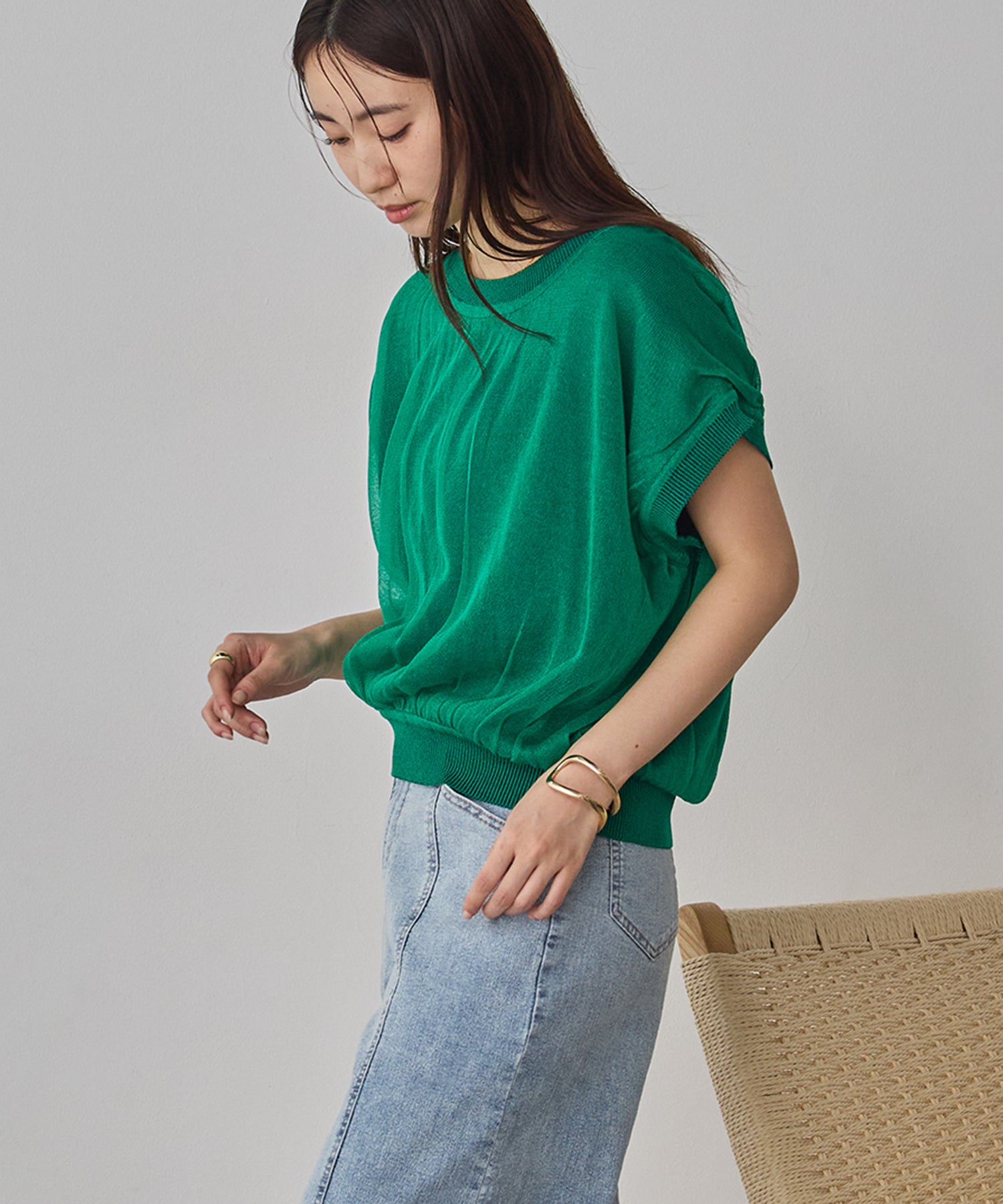 REVERSIBLE COLOR-BLOCK KNIT