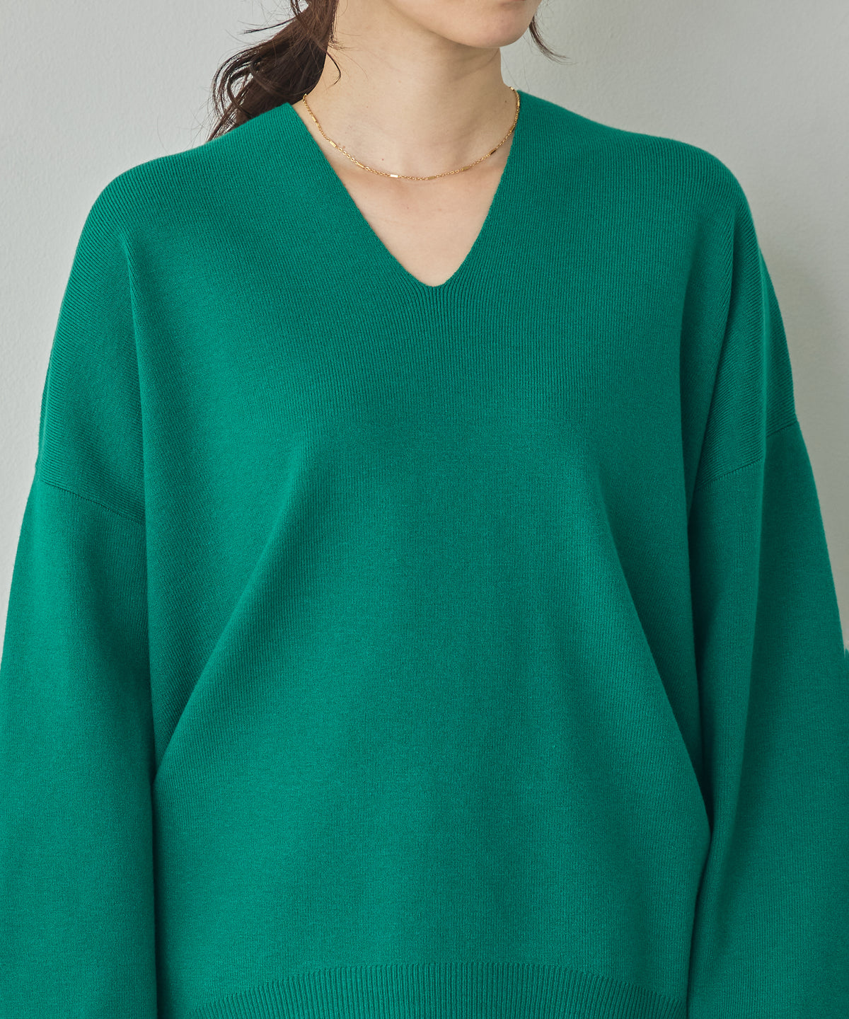 [ANTI-STATIC] YAWAMOCHI YARN DROP-SHOULDER KNIT