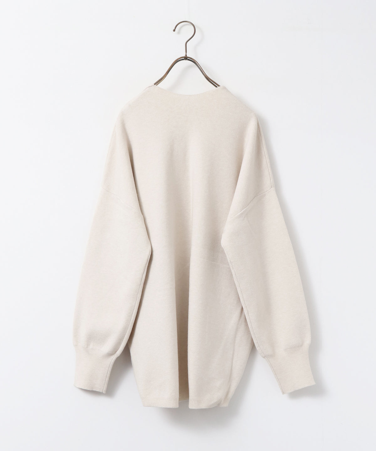 [ANTI-STATIC] YAWAMOCHI YARN DROP-SHOULDER KNIT