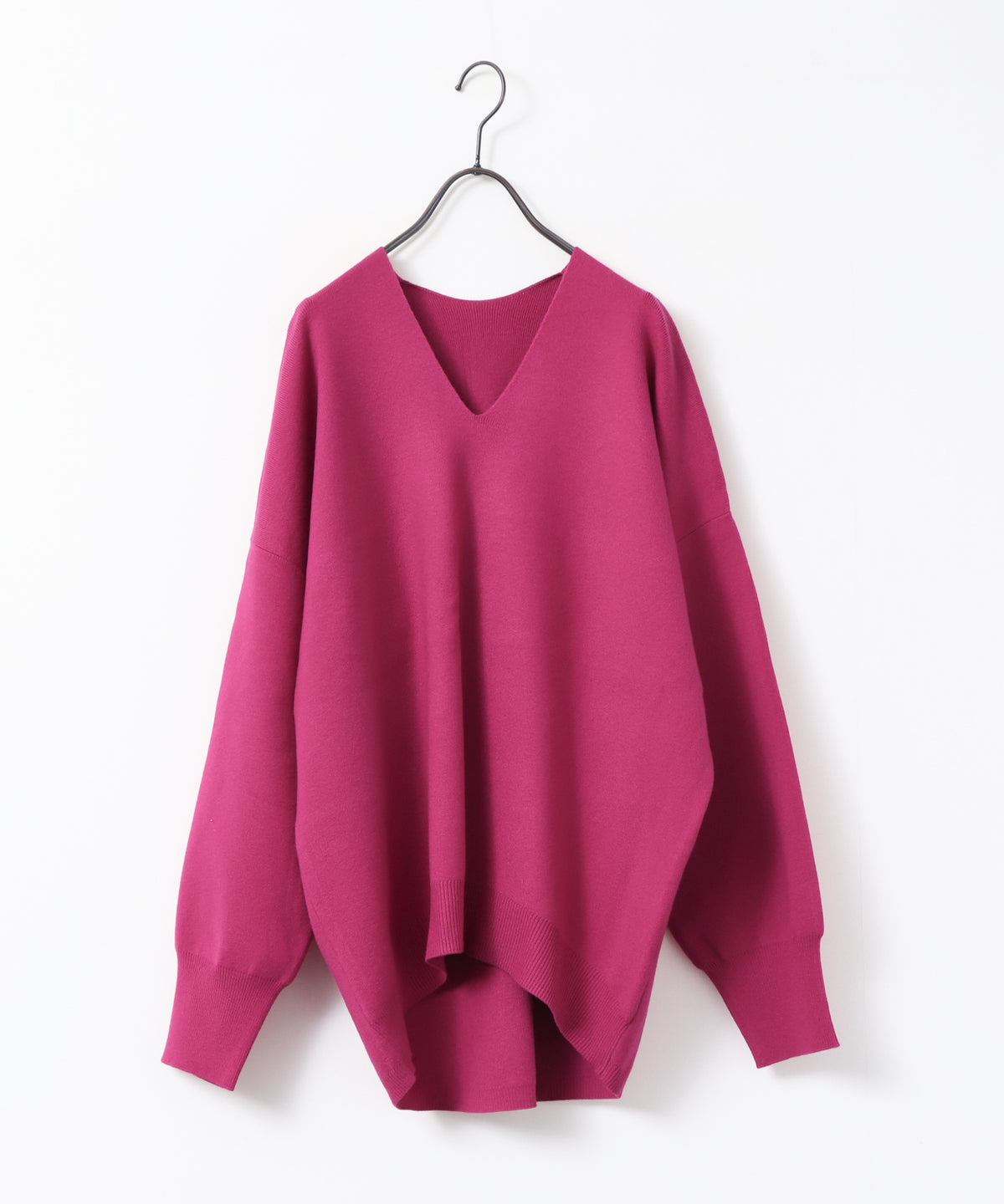 [ANTI-STATIC] YAWAMOCHI YARN DROP-SHOULDER KNIT