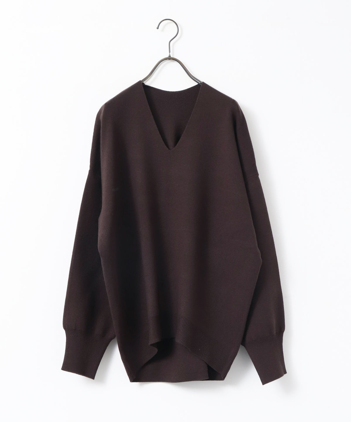 [ANTI-STATIC] YAWAMOCHI YARN DROP-SHOULDER KNIT