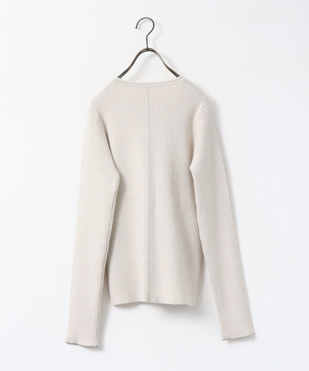 [ANTI-STATIC] YAWAMOCHI YARN WITH SEQUINS CREW-NECK KNIT