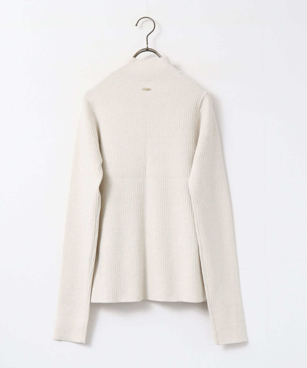 [ANTI-STATIC] YAWAMOCHI YARN THUMB-HOLE HIGH-NECK KNIT