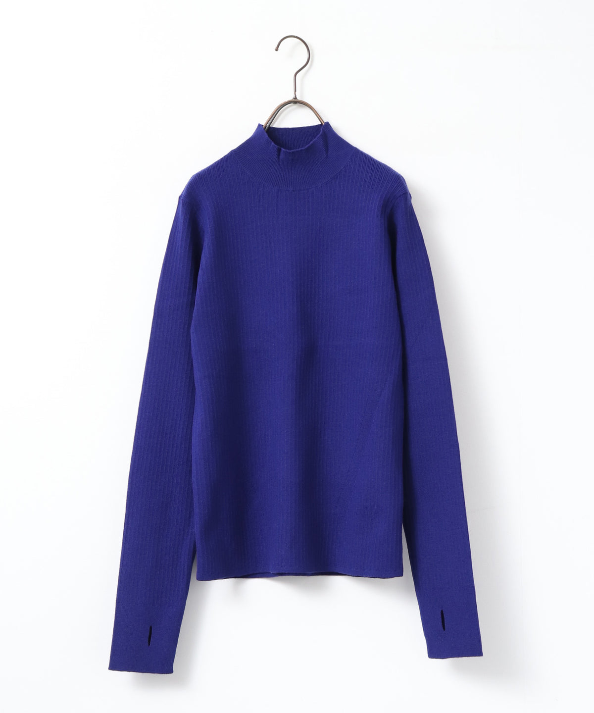 [ANTI-STATIC] YAWAMOCHI YARN THUMB-HOLE HIGH-NECK KNIT