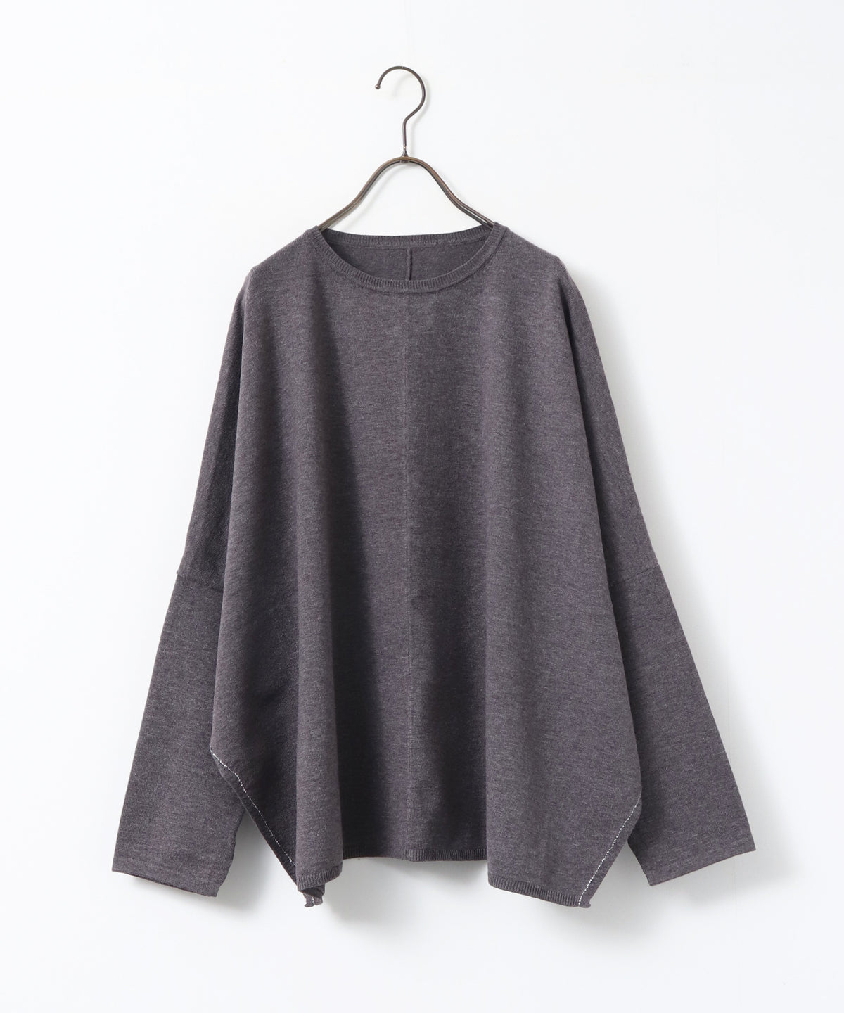 [ANTI-STATIC] SOFT AND PUFFY YARN OVER-THE-SHOULDER DOLMAN KNIT