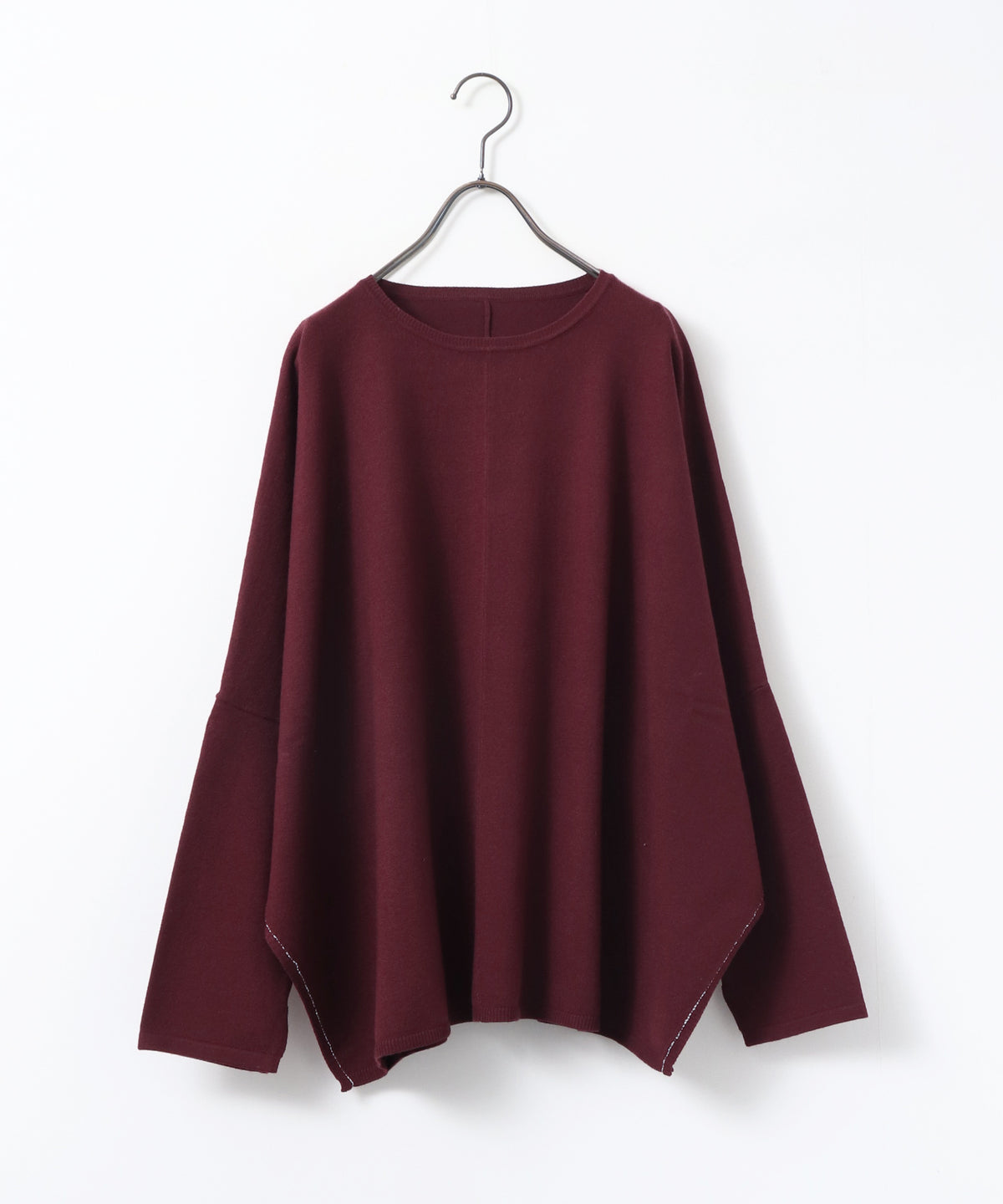 [ANTI-STATIC] SOFT AND PUFFY YARN OVER-THE-SHOULDER DOLMAN KNIT