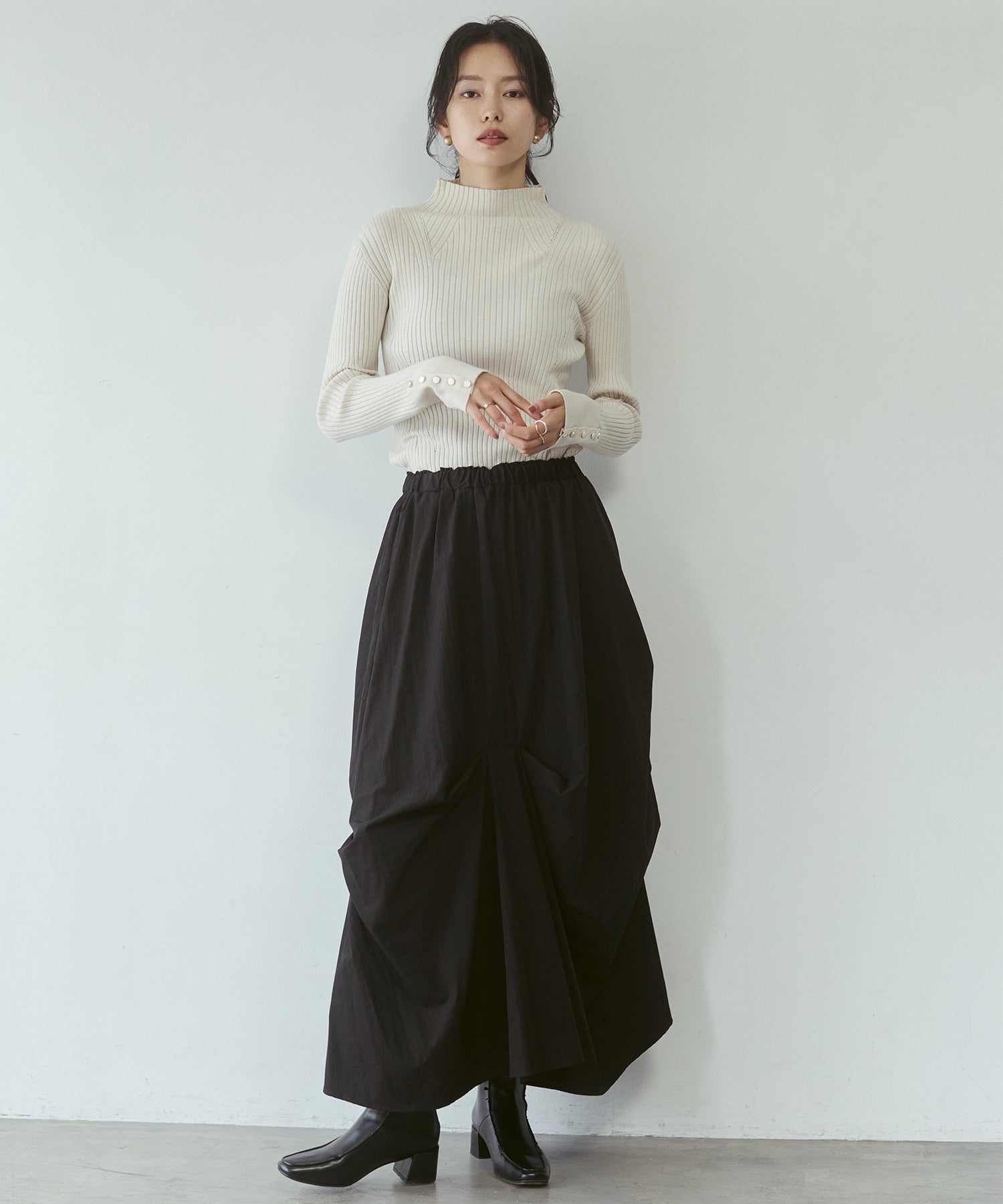 [PRE-ORDER][ANTI-STATIC] YAWAMOCHI YARN TURTLENECK JUMPER
