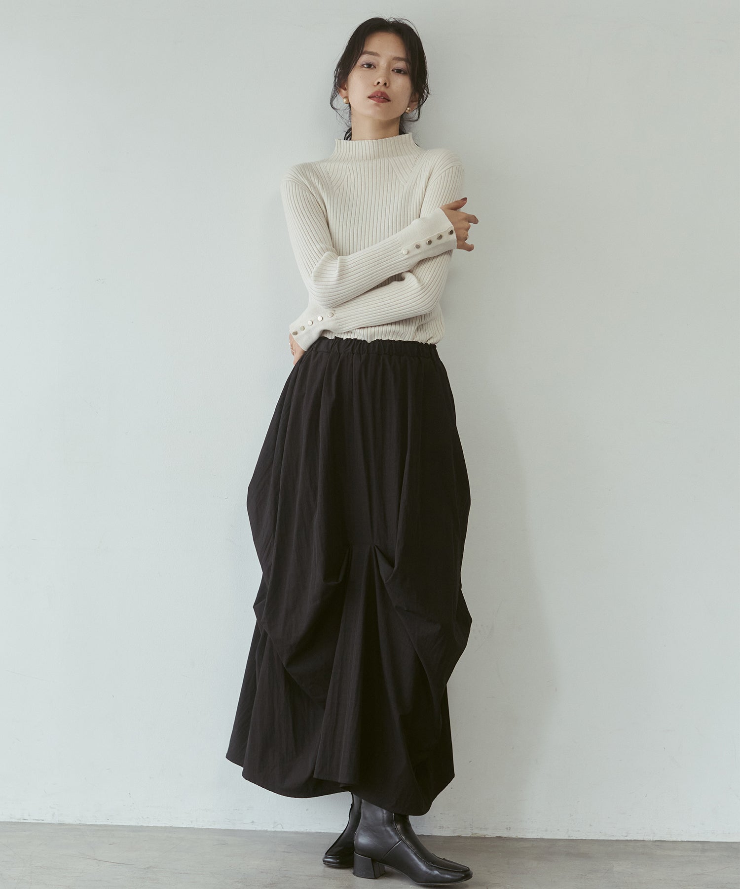 [PRE-ORDER][ANTI-STATIC] YAWAMOCHI YARN TURTLENECK JUMPER