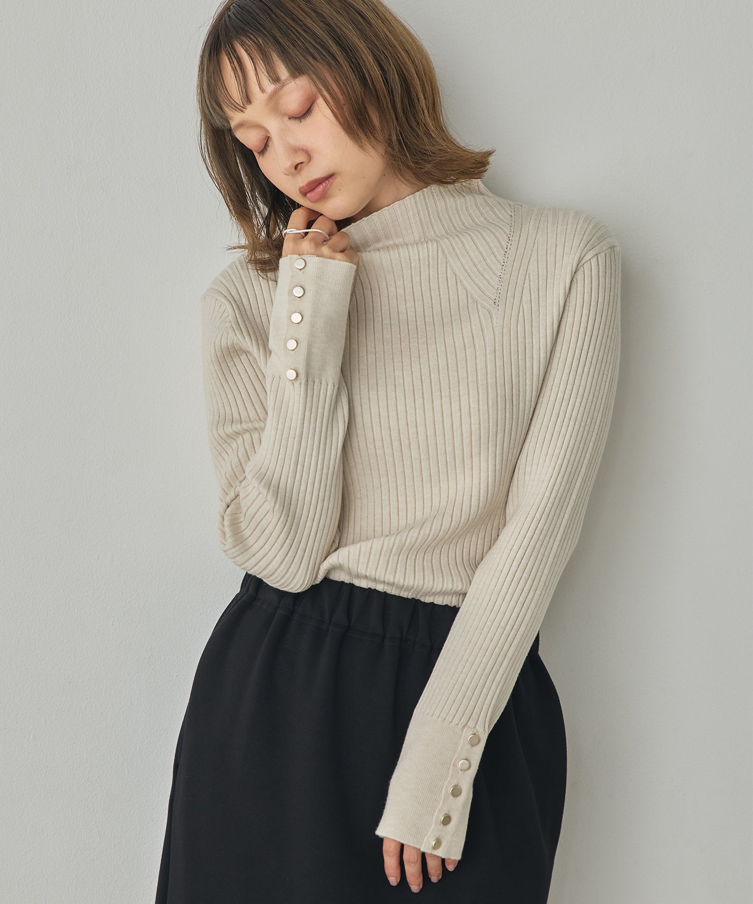 [PRE-ORDER][ANTI-STATIC] YAWAMOCHI YARN TURTLENECK JUMPER