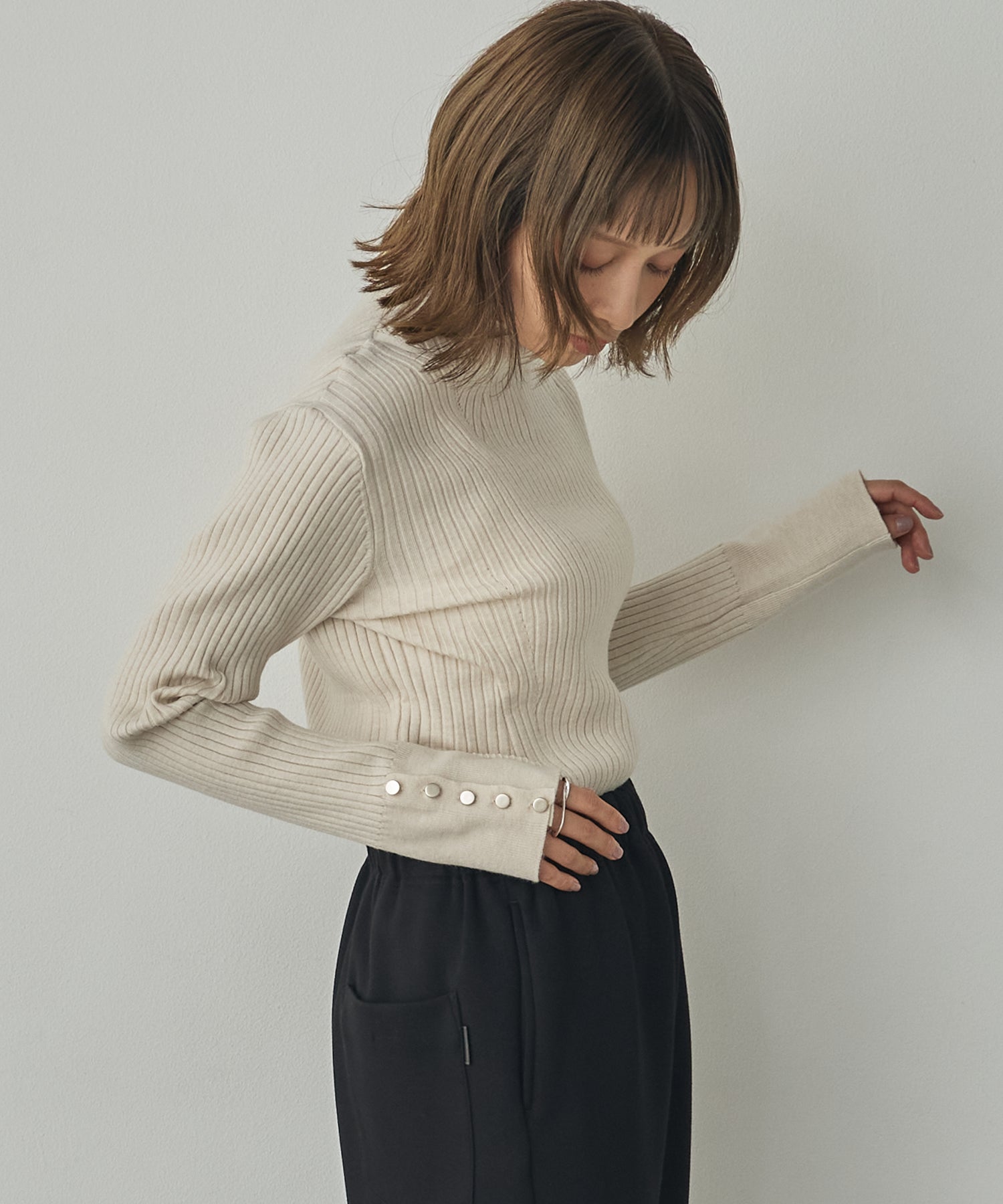 [PRE-ORDER][ANTI-STATIC] YAWAMOCHI YARN TURTLENECK JUMPER