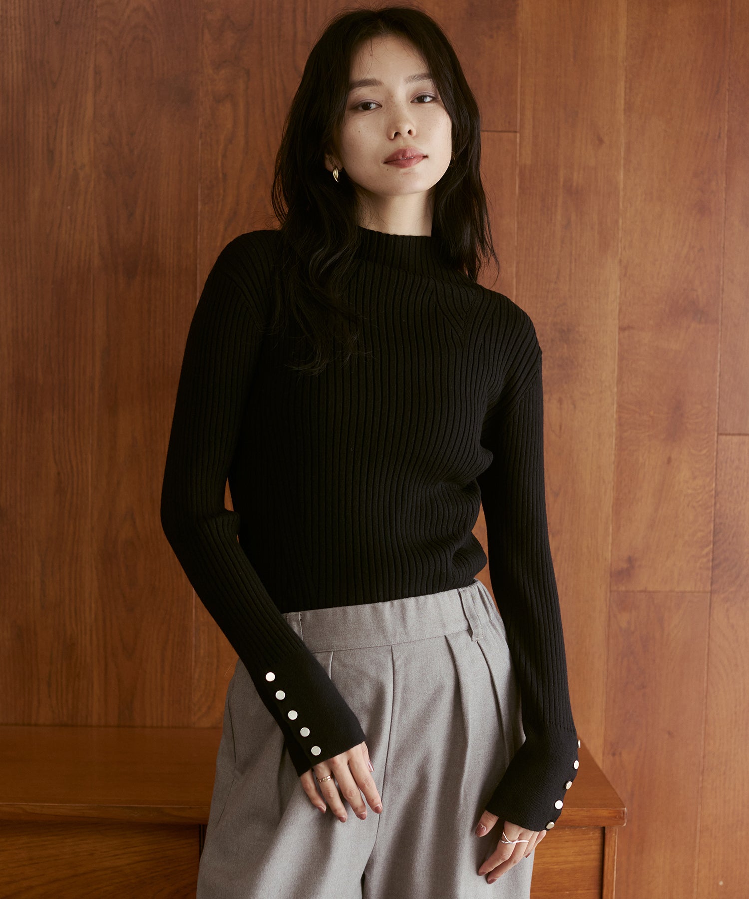 [PRE-ORDER][ANTI-STATIC] YAWAMOCHI YARN TURTLENECK JUMPER