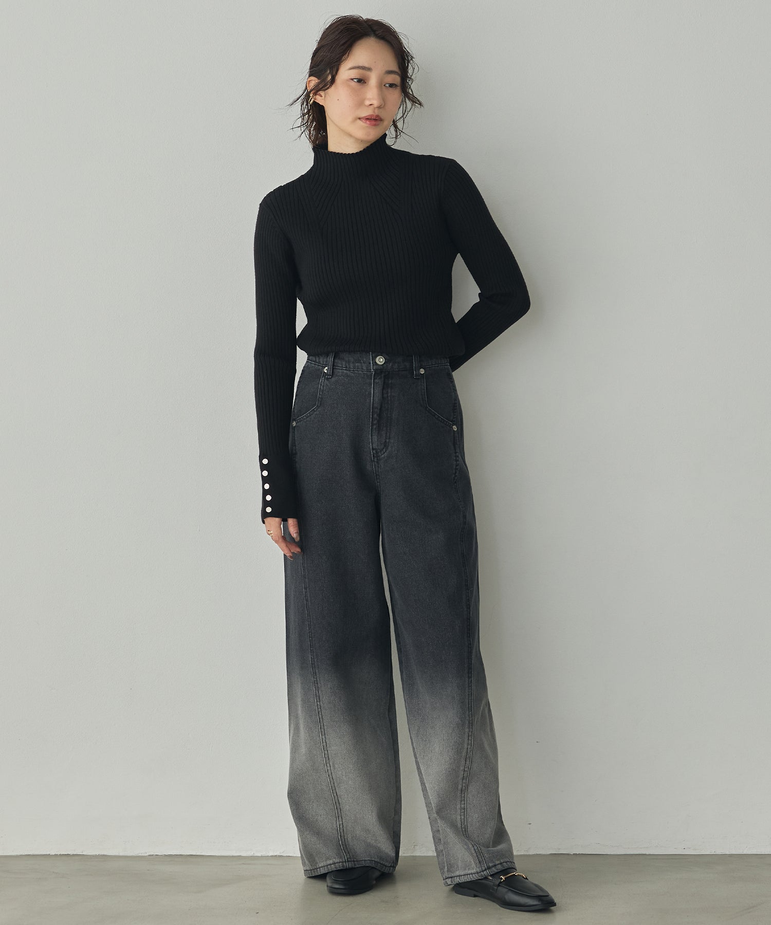[PRE-ORDER][ANTI-STATIC] YAWAMOCHI YARN TURTLENECK JUMPER