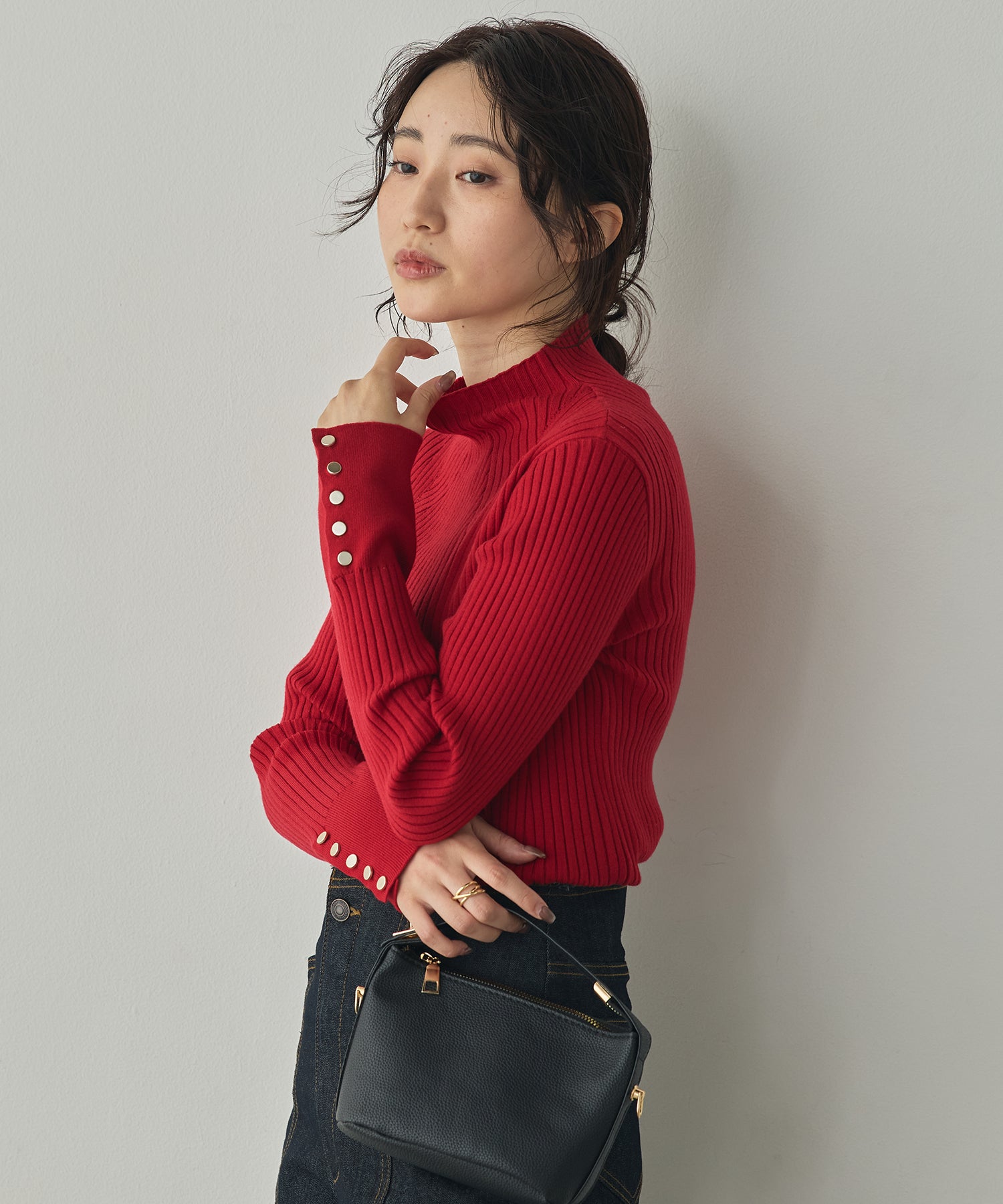 [PRE-ORDER][ANTI-STATIC] YAWAMOCHI YARN TURTLENECK JUMPER