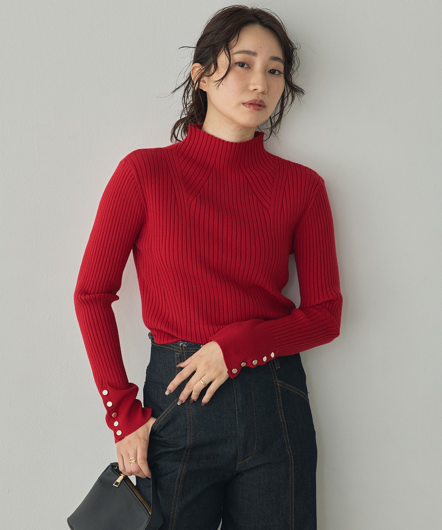 [PRE-ORDER][ANTI-STATIC] YAWAMOCHI YARN TURTLENECK JUMPER