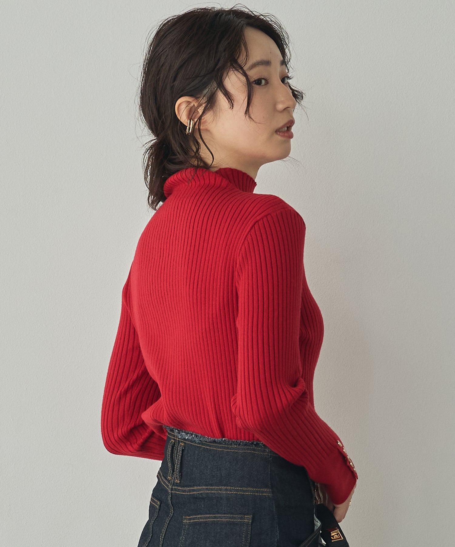 [PRE-ORDER][ANTI-STATIC] YAWAMOCHI YARN TURTLENECK JUMPER