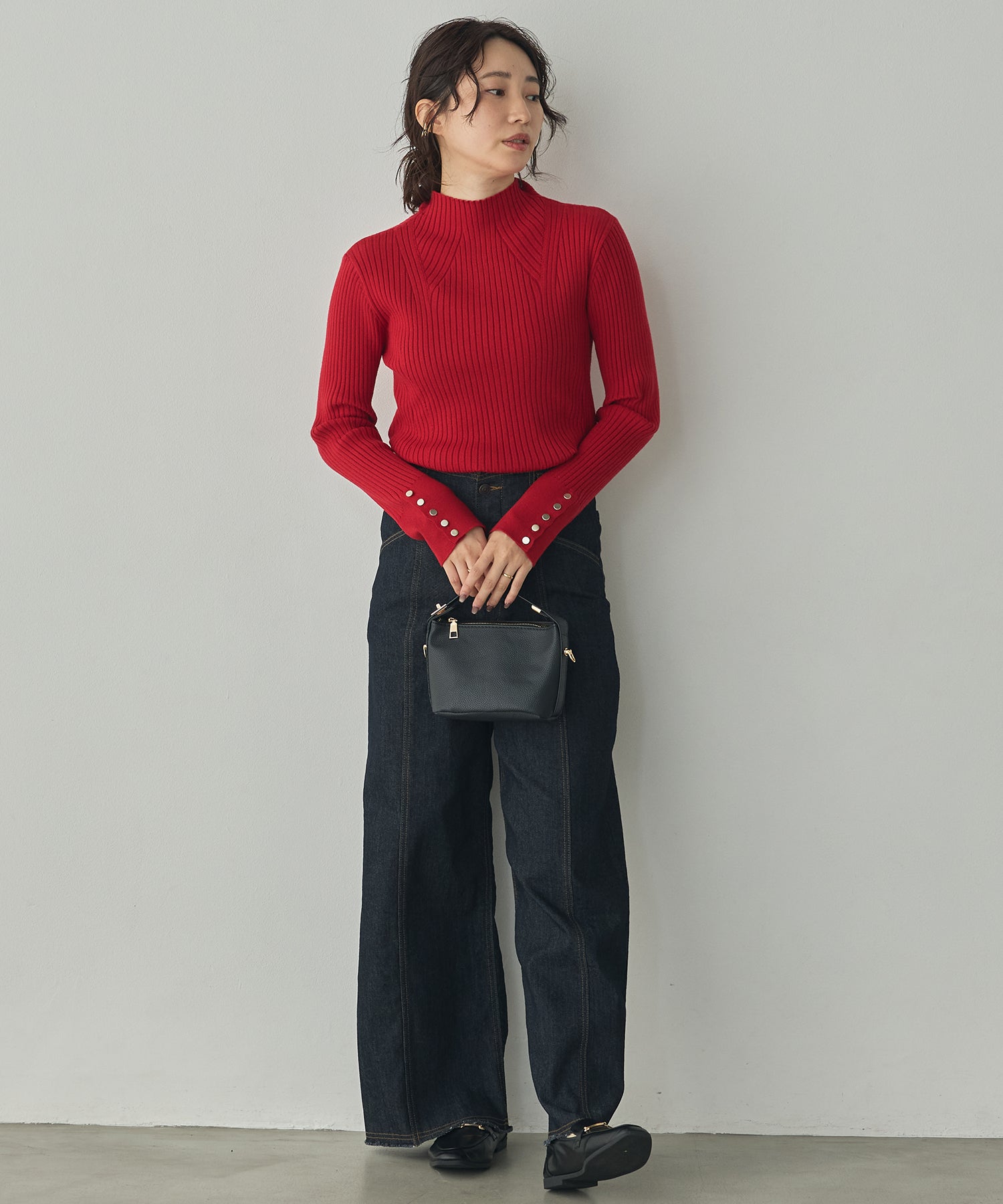 [PRE-ORDER][ANTI-STATIC] YAWAMOCHI YARN TURTLENECK JUMPER