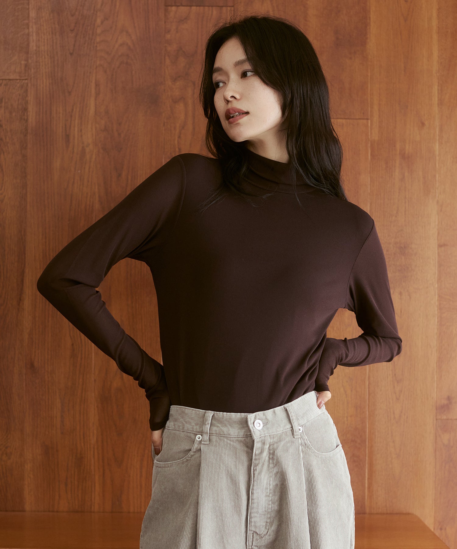 [PRE-ORDER][ANTI-STATIC] YAWAMOCHI YARN TURTLENECK JUMPER