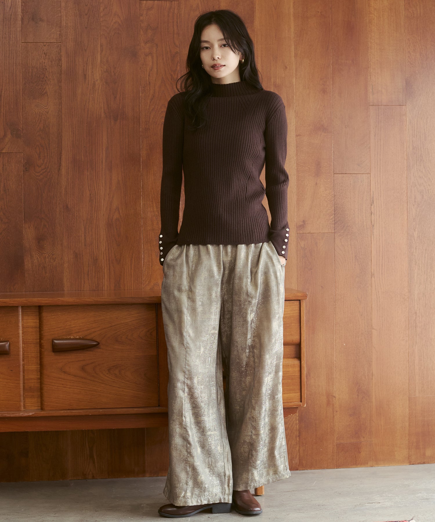[PRE-ORDER][ANTI-STATIC] YAWAMOCHI YARN TURTLENECK JUMPER