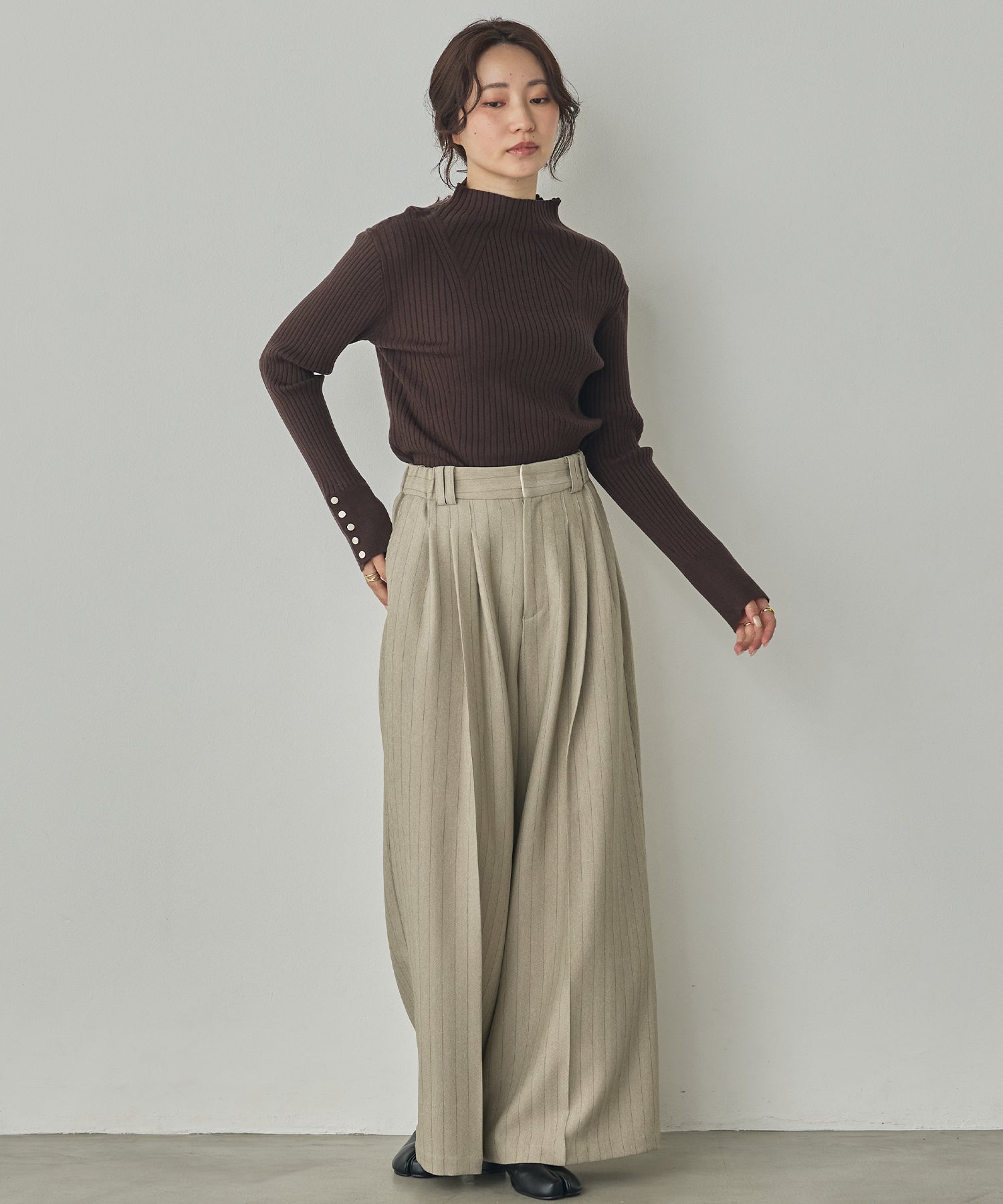 [PRE-ORDER][ANTI-STATIC] YAWAMOCHI YARN TURTLENECK JUMPER