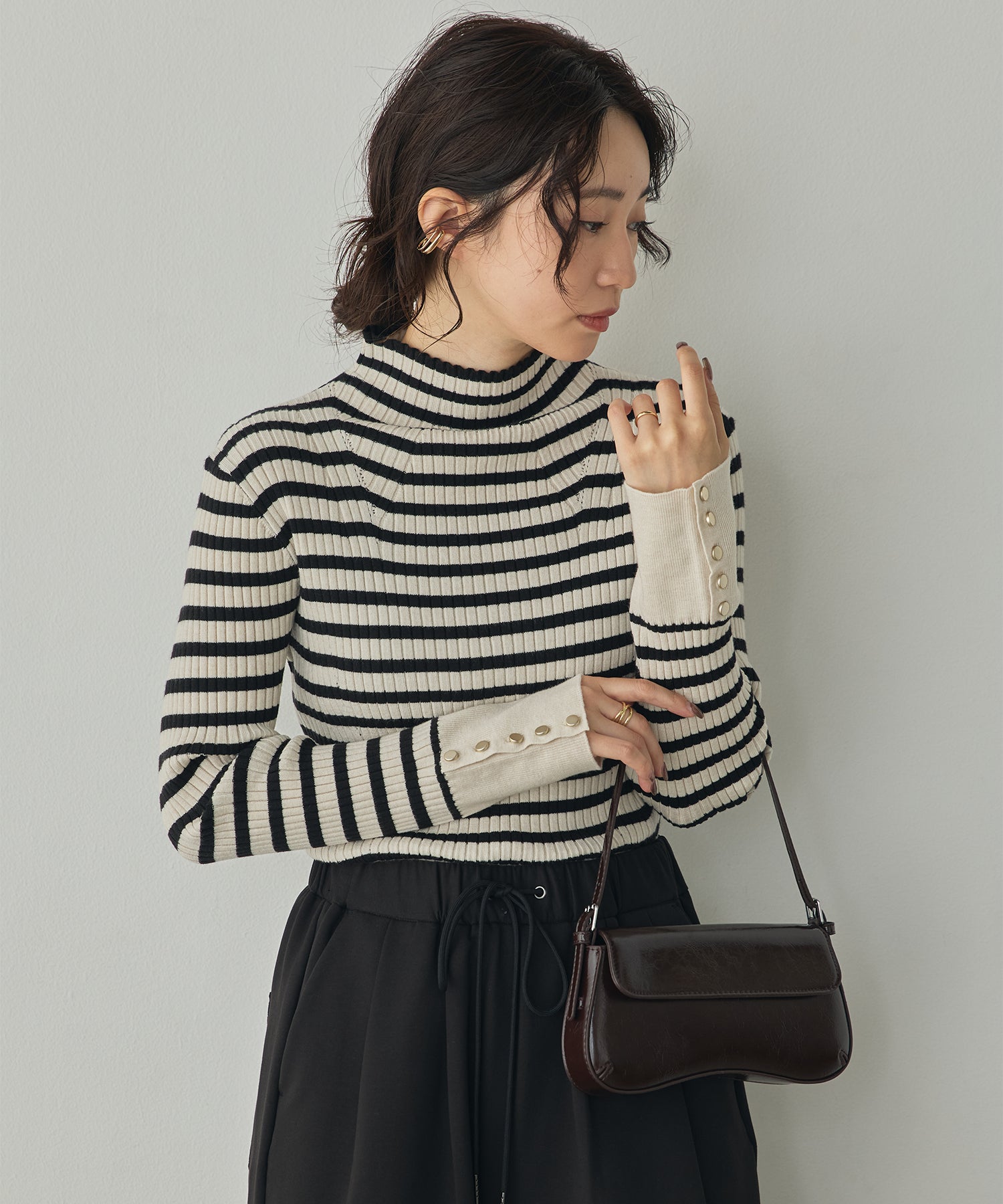 [PRE-ORDER][ANTI-STATIC] YAWAMOCHI YARN TURTLENECK JUMPER