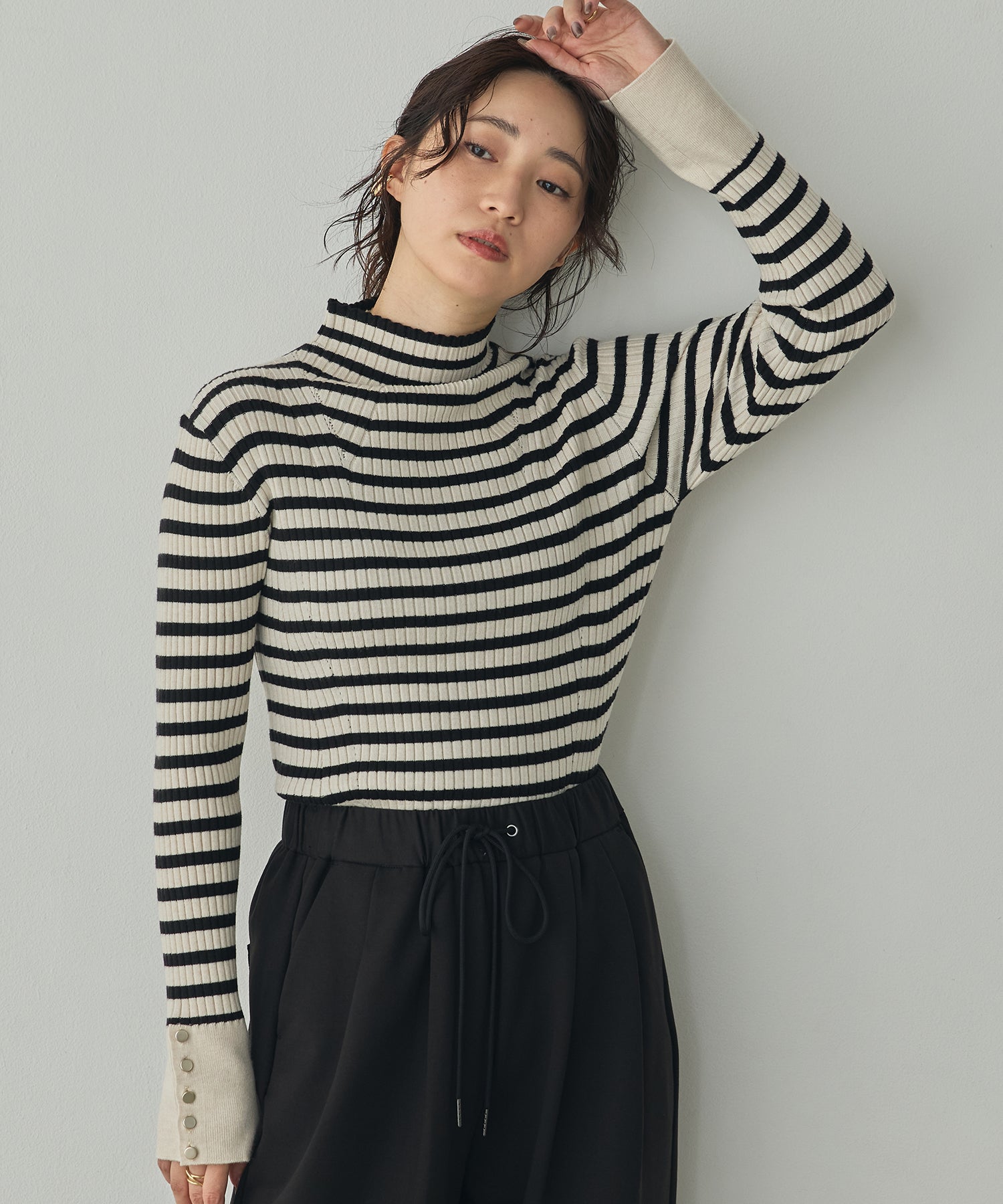 [PRE-ORDER][ANTI-STATIC] YAWAMOCHI YARN TURTLENECK JUMPER