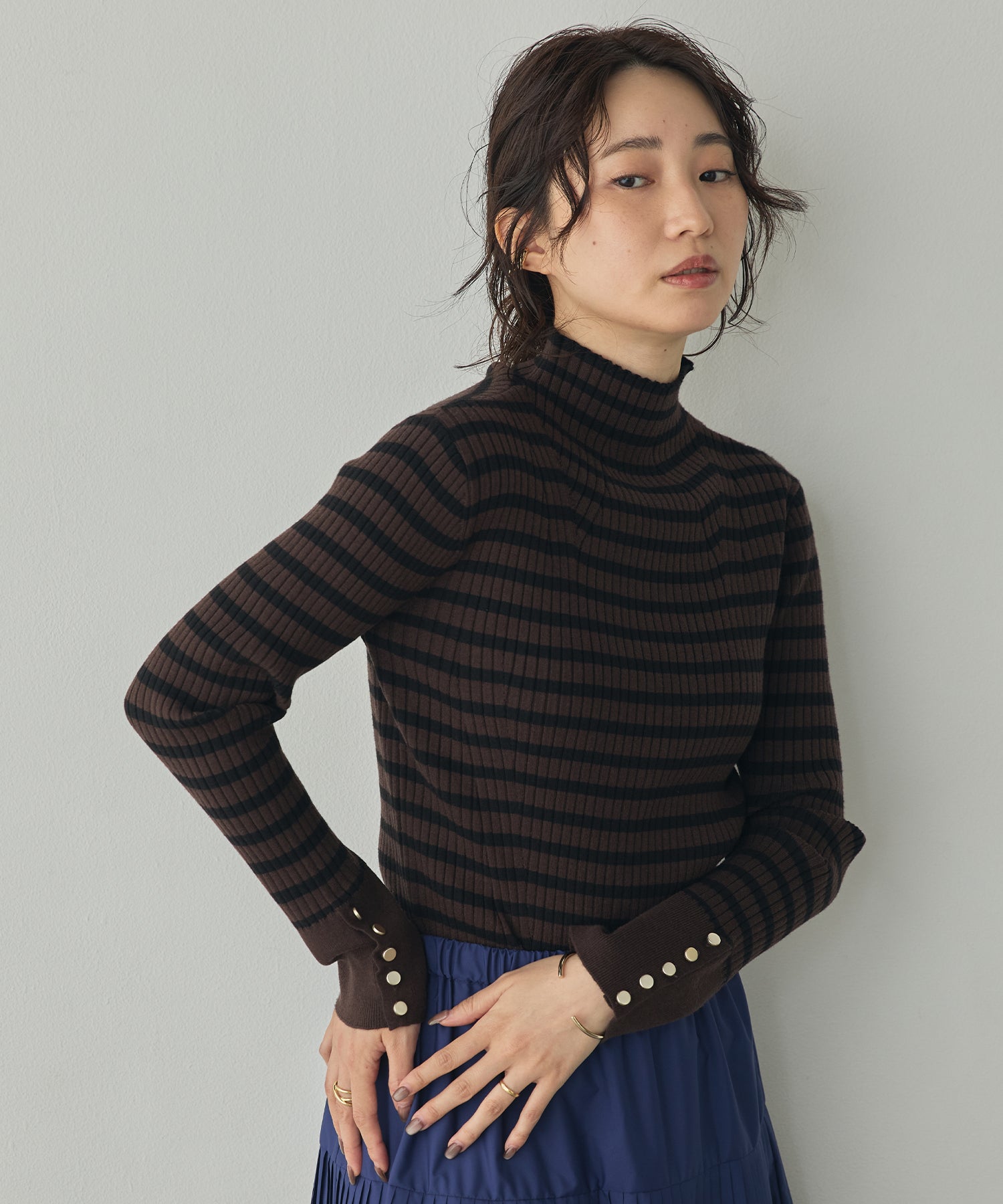[PRE-ORDER][ANTI-STATIC] YAWAMOCHI YARN TURTLENECK JUMPER