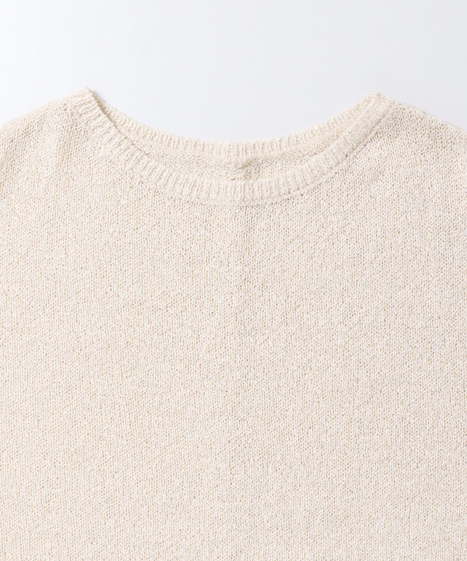 SEQUINED FRINGE-SLEEVE KNIT