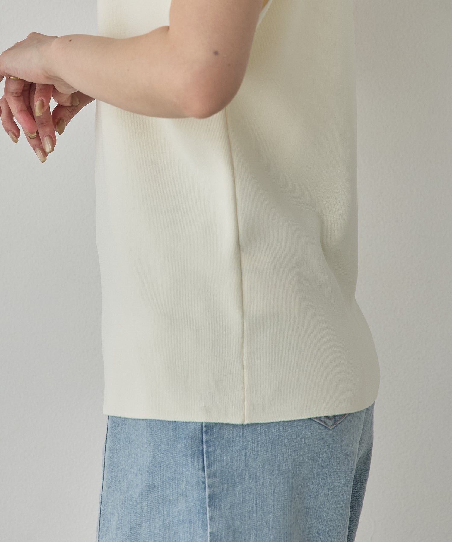FRENCH-SLEEVE KNIT TOPS
