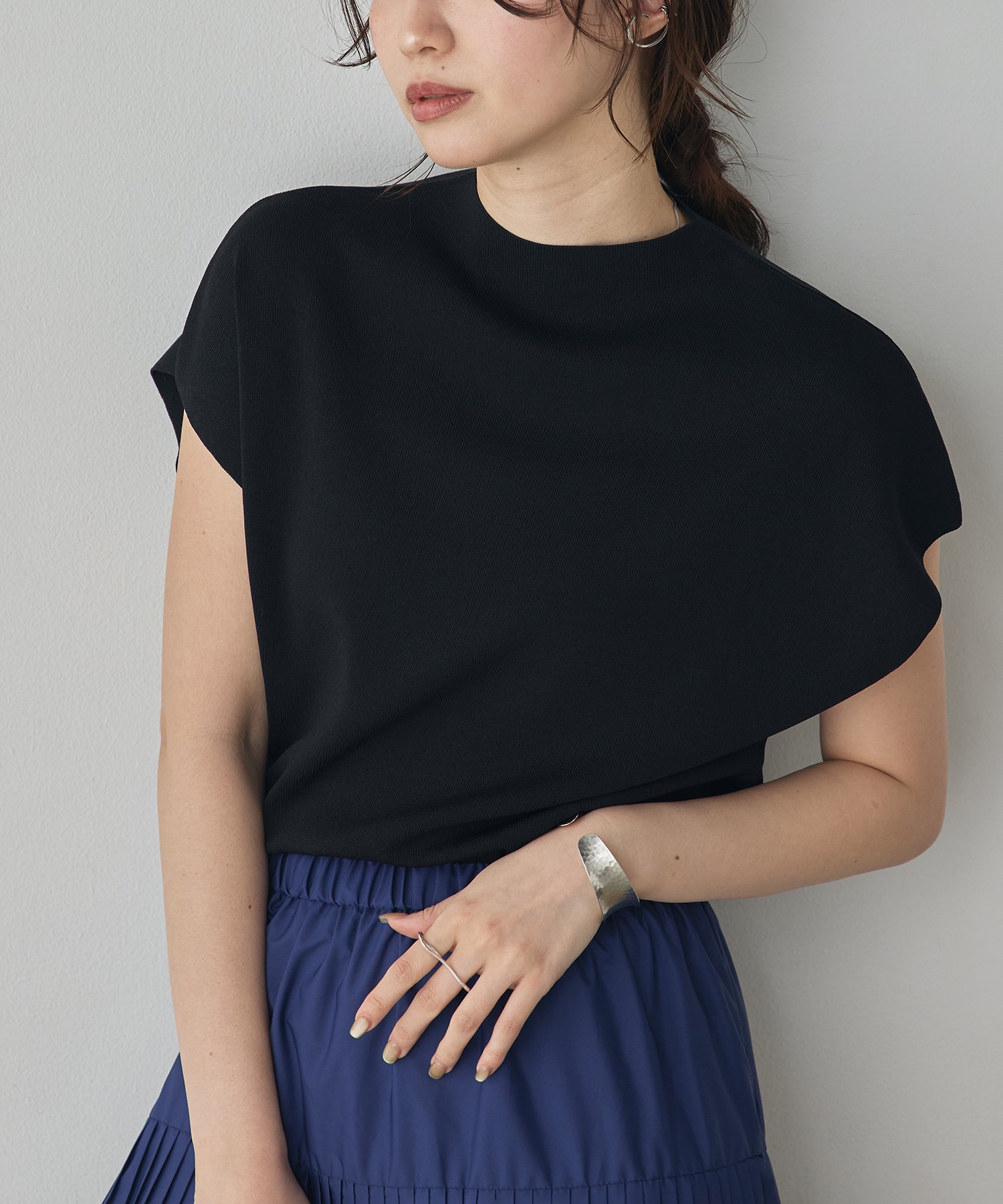 FRENCH-SLEEVE KNIT TOPS