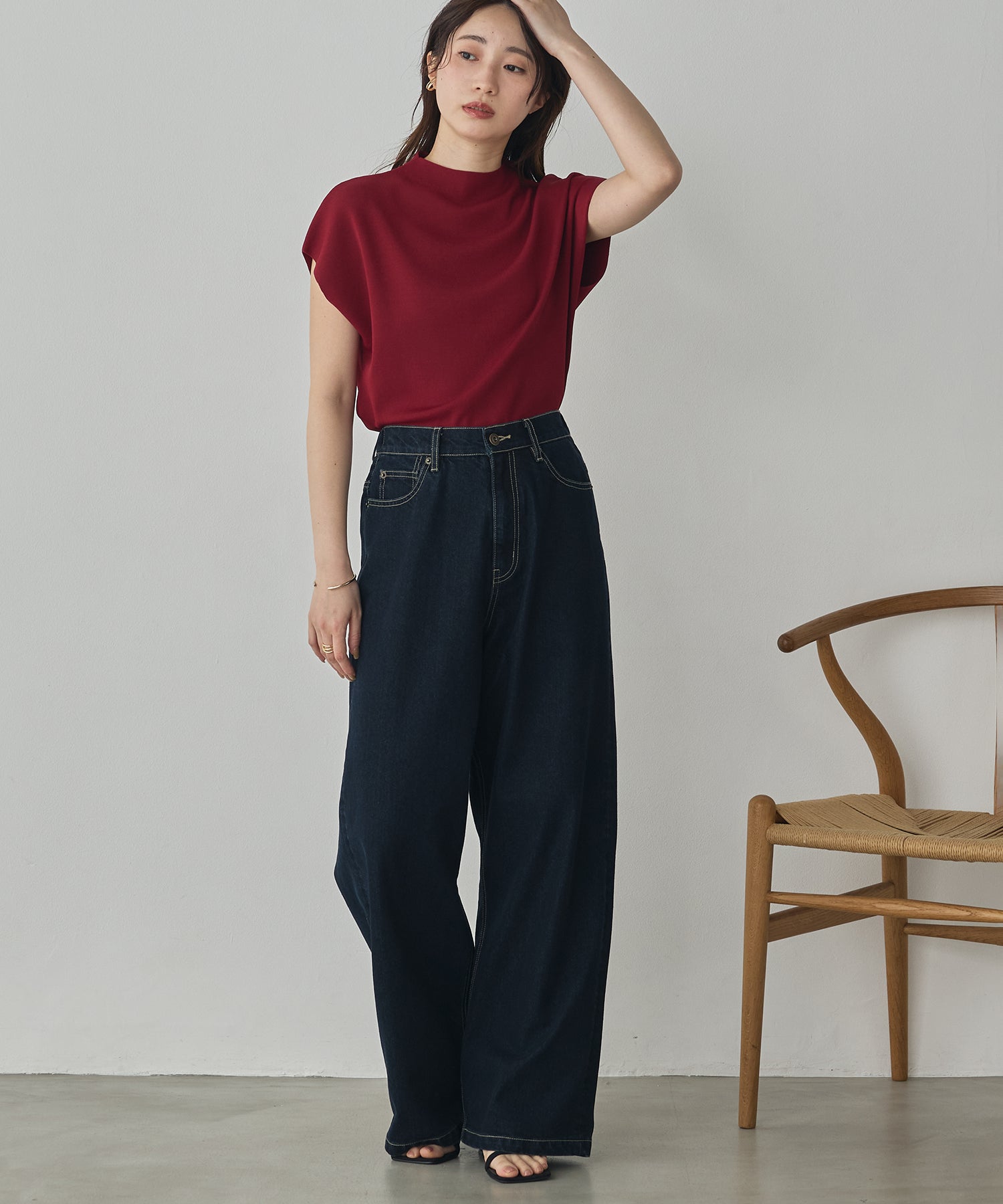FRENCH-SLEEVE KNIT TOPS
